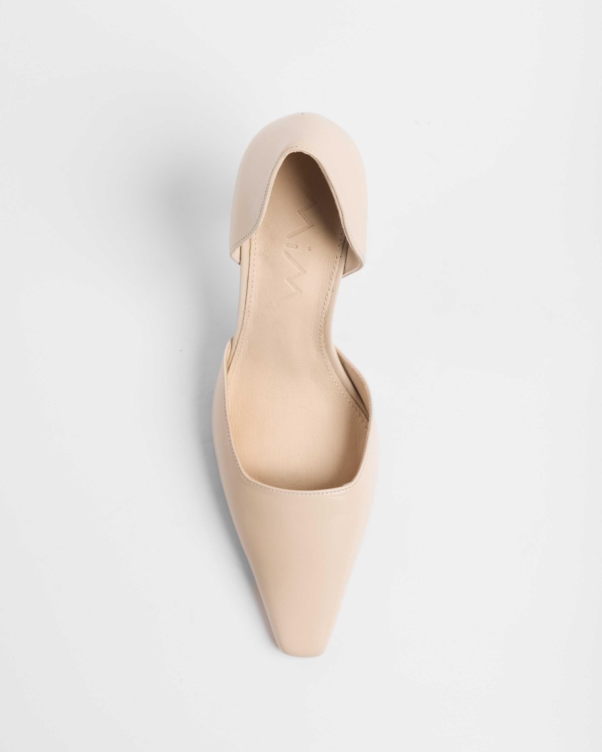 Zapatos de salón de mujer con parte delantera cerrada - Mim - Crudo Crudo-3