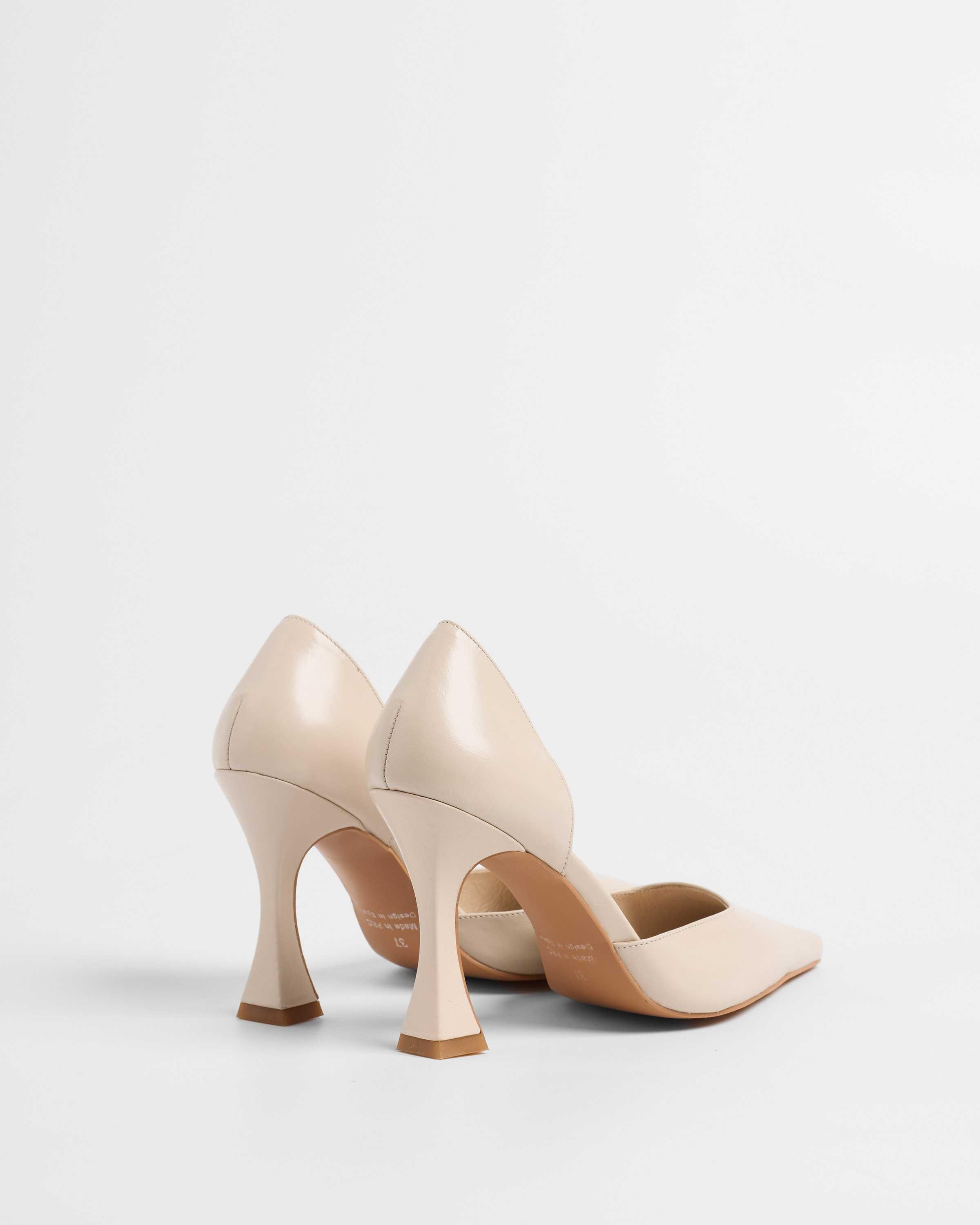 Zapatos de salón de mujer con parte delantera cerrada - Mim - Crudo Crudo-4