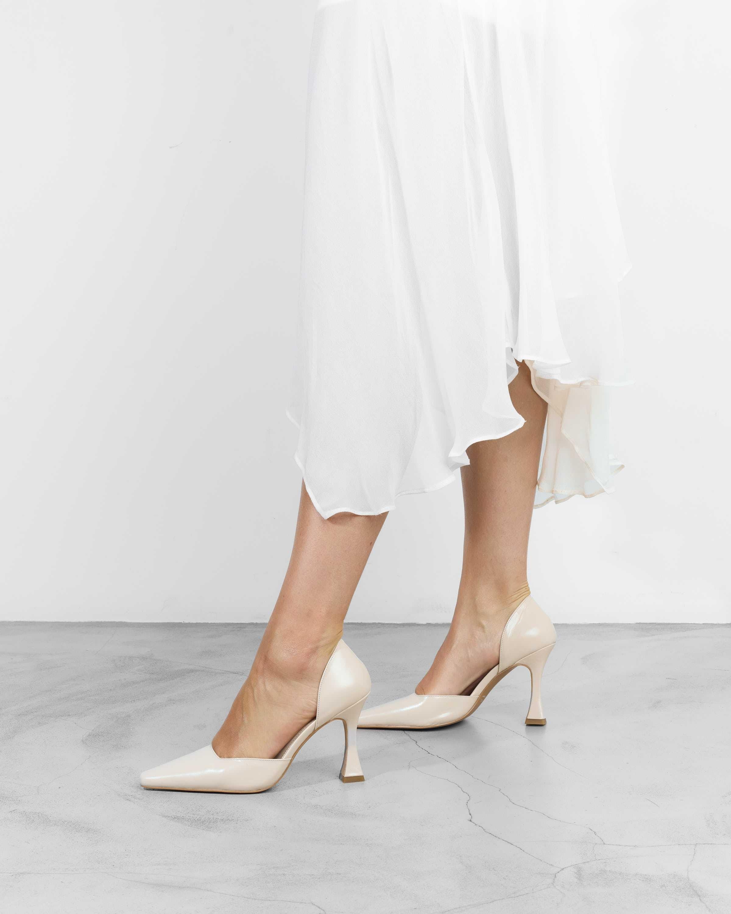 Zapatos de salón de mujer con parte delantera cerrada - Mim - Crudo Crudo-5