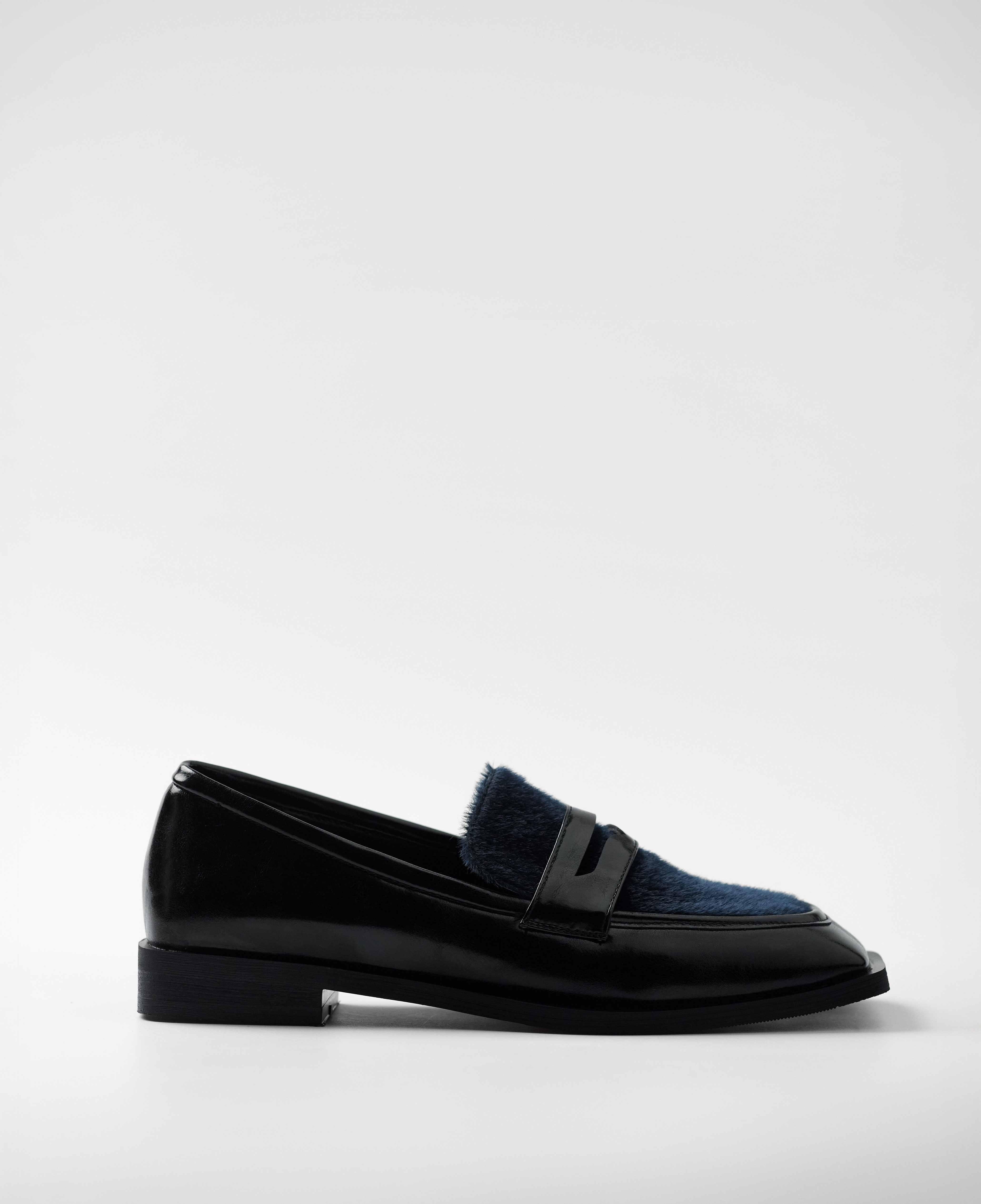 Mim - Mocasines de mujer con lengüeta de pelo.