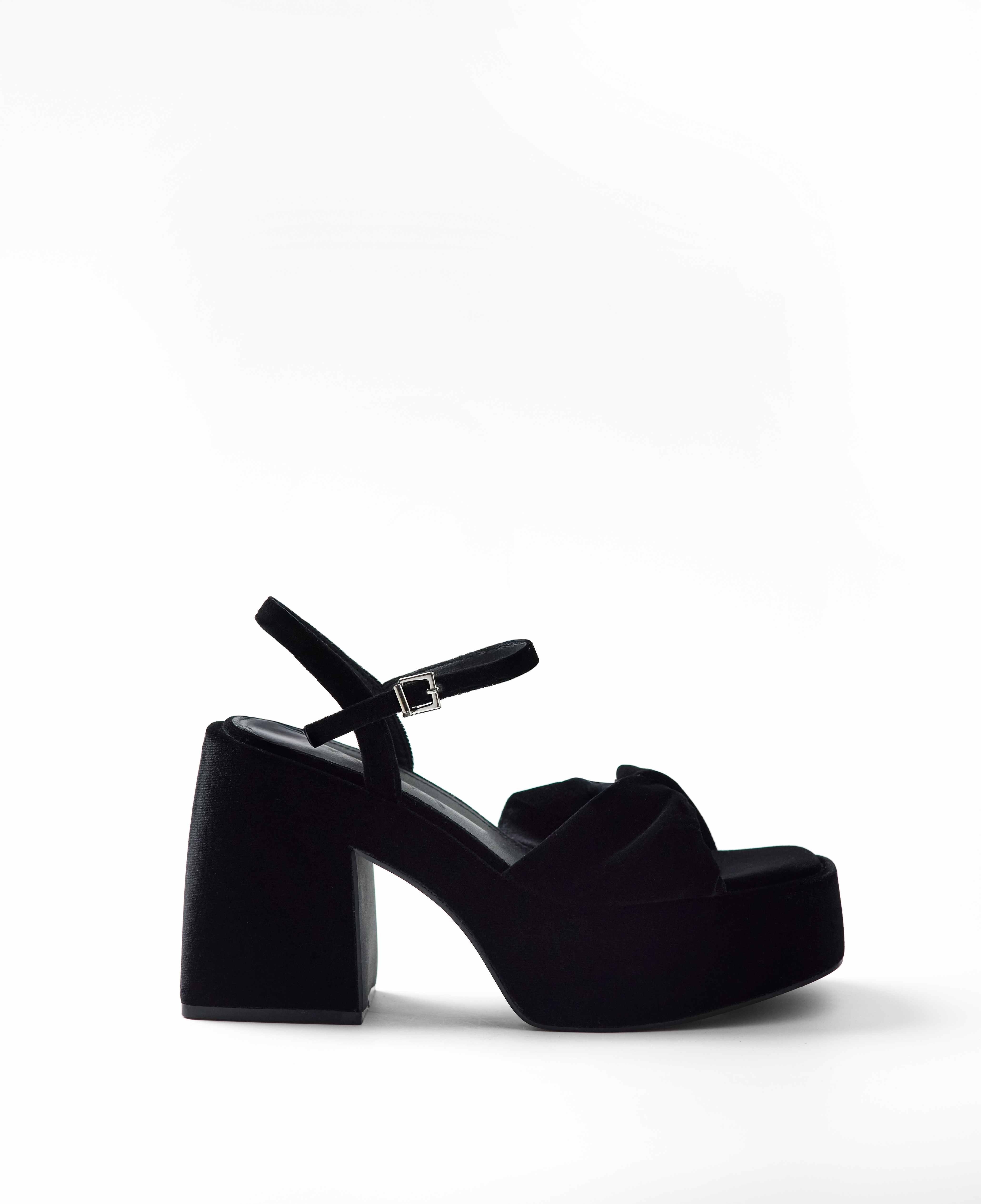 Mim - Sandalias de tacón de mujer con plataforma XL y tacón cuadrado.