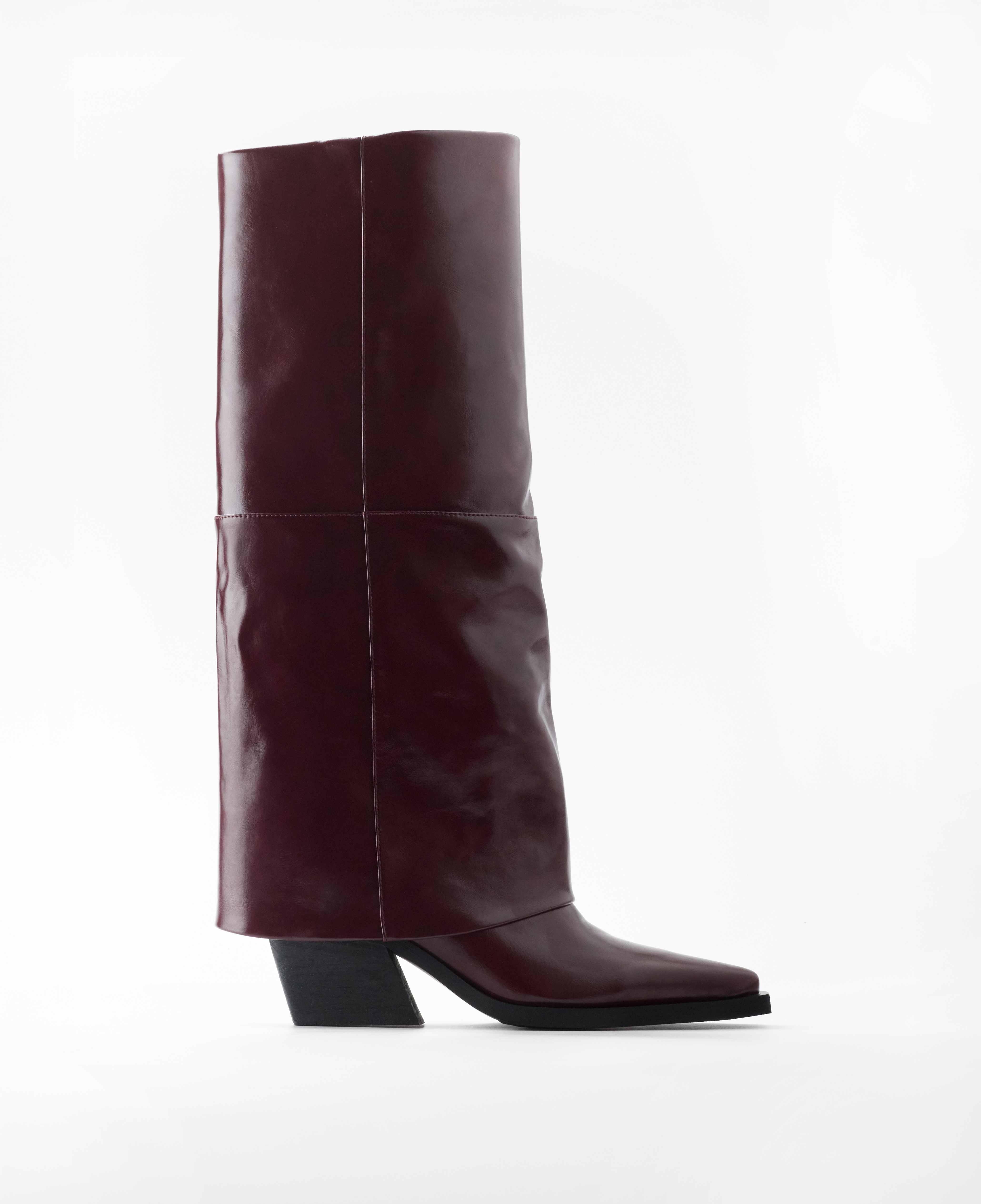Mim - Botas cowboy de mujer de caña alta con acabado en punta.