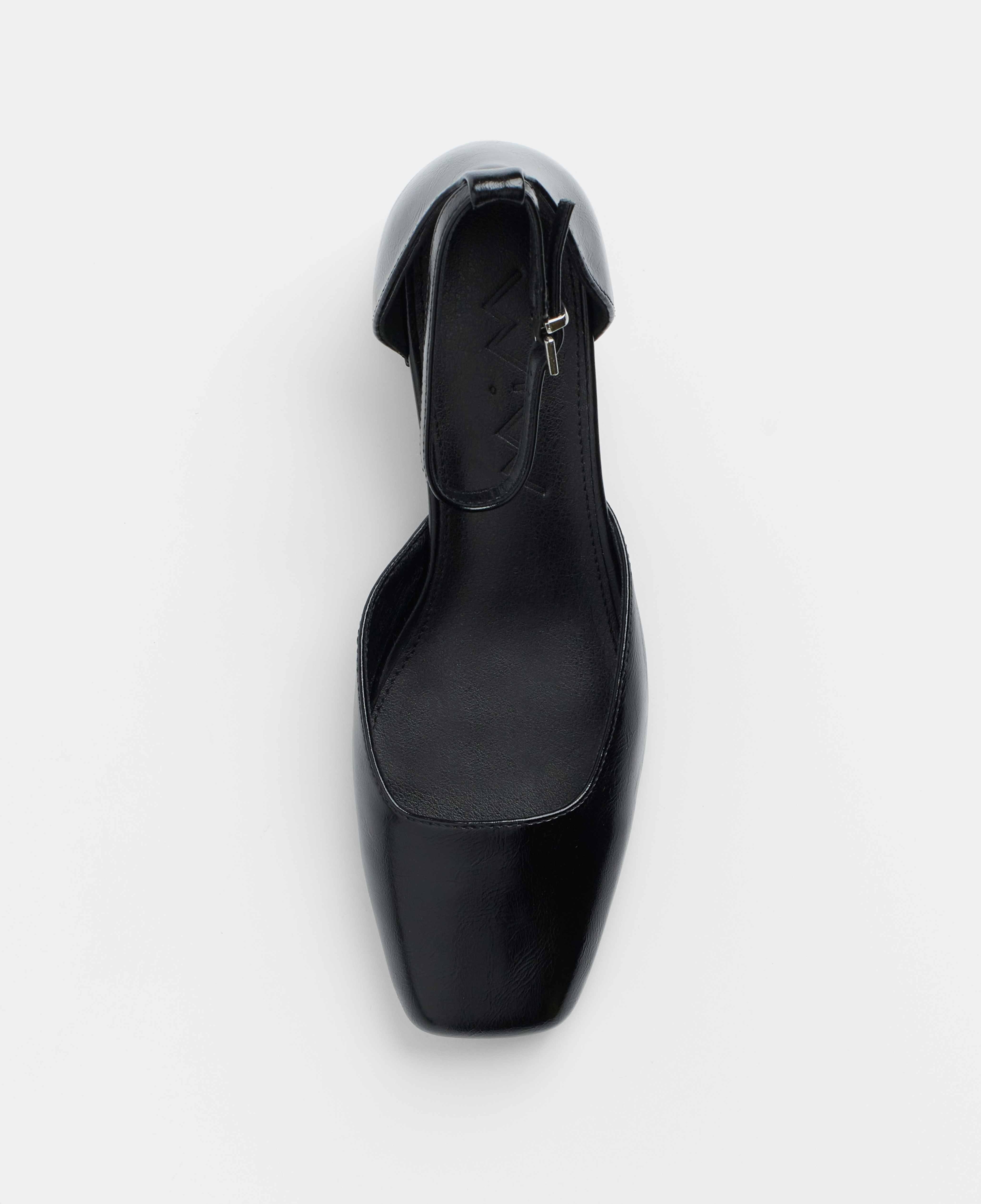 Imagen 4 de Zapatos de salón de mujer cerrados con pulsera al tobillo - Mim - Negro Negro
