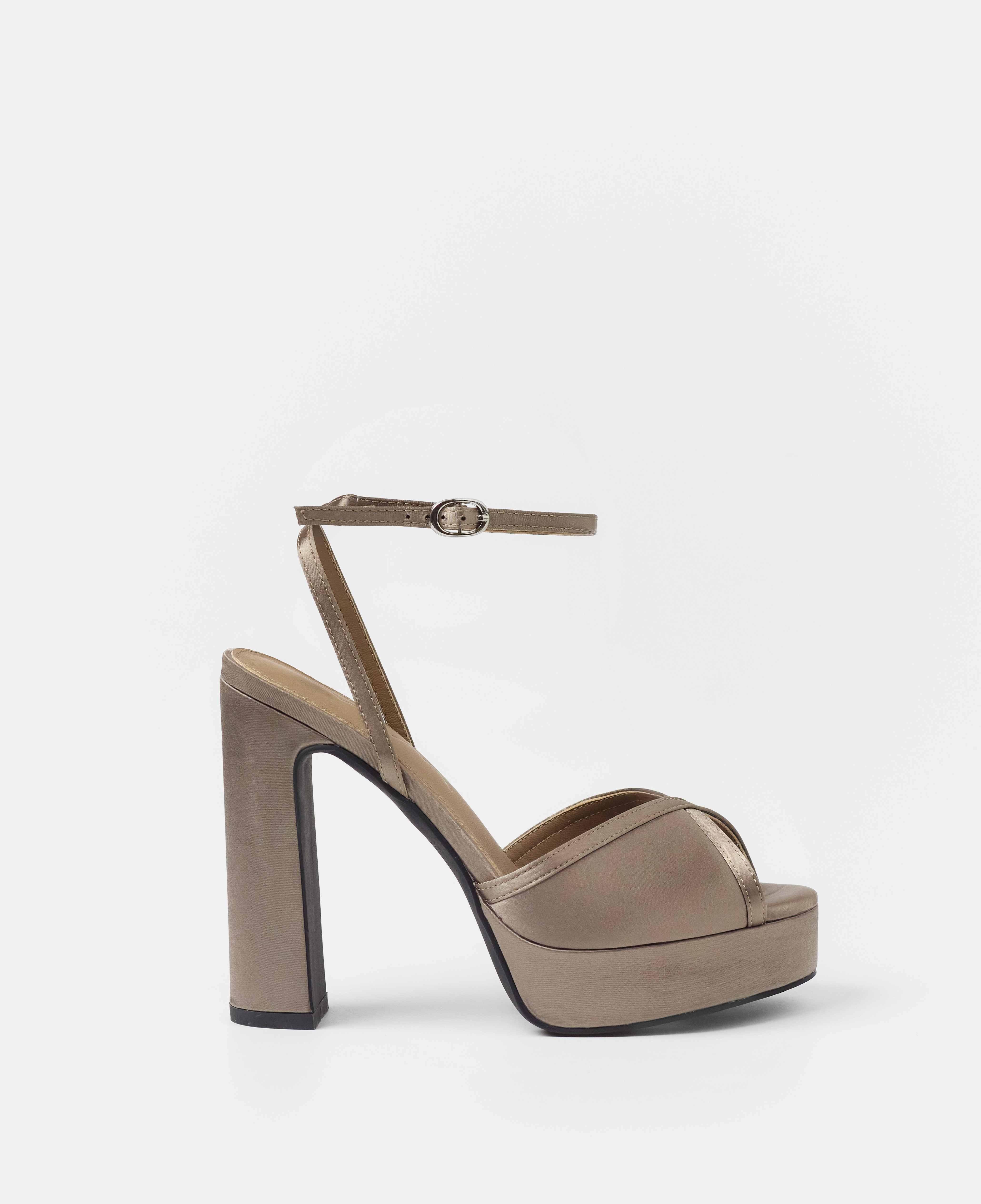 Mim - Sandalias de tiras de mujer de tacón con plataforma.
