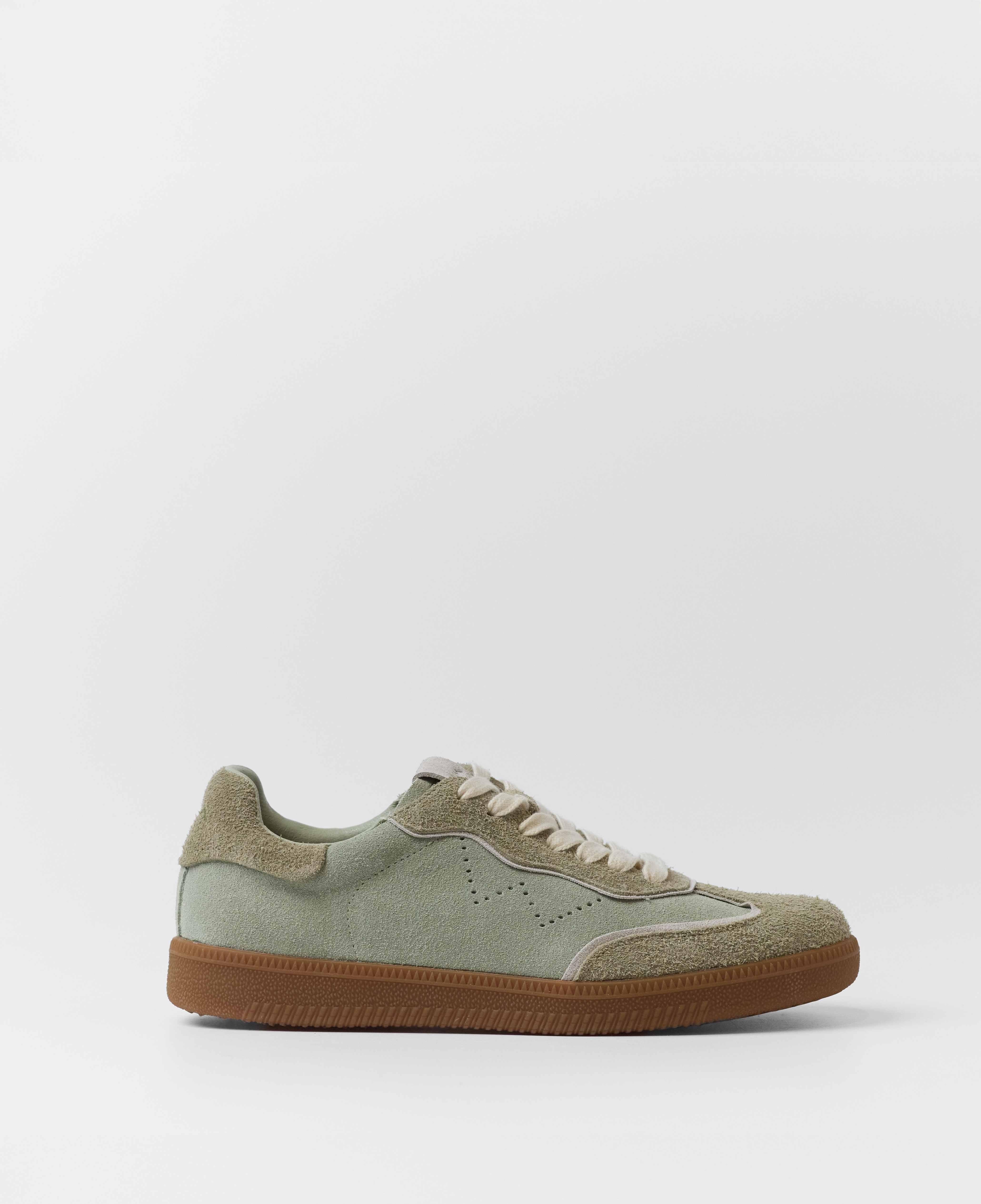 Mim - Zapatillas básicas de mujer de cordones en ante.