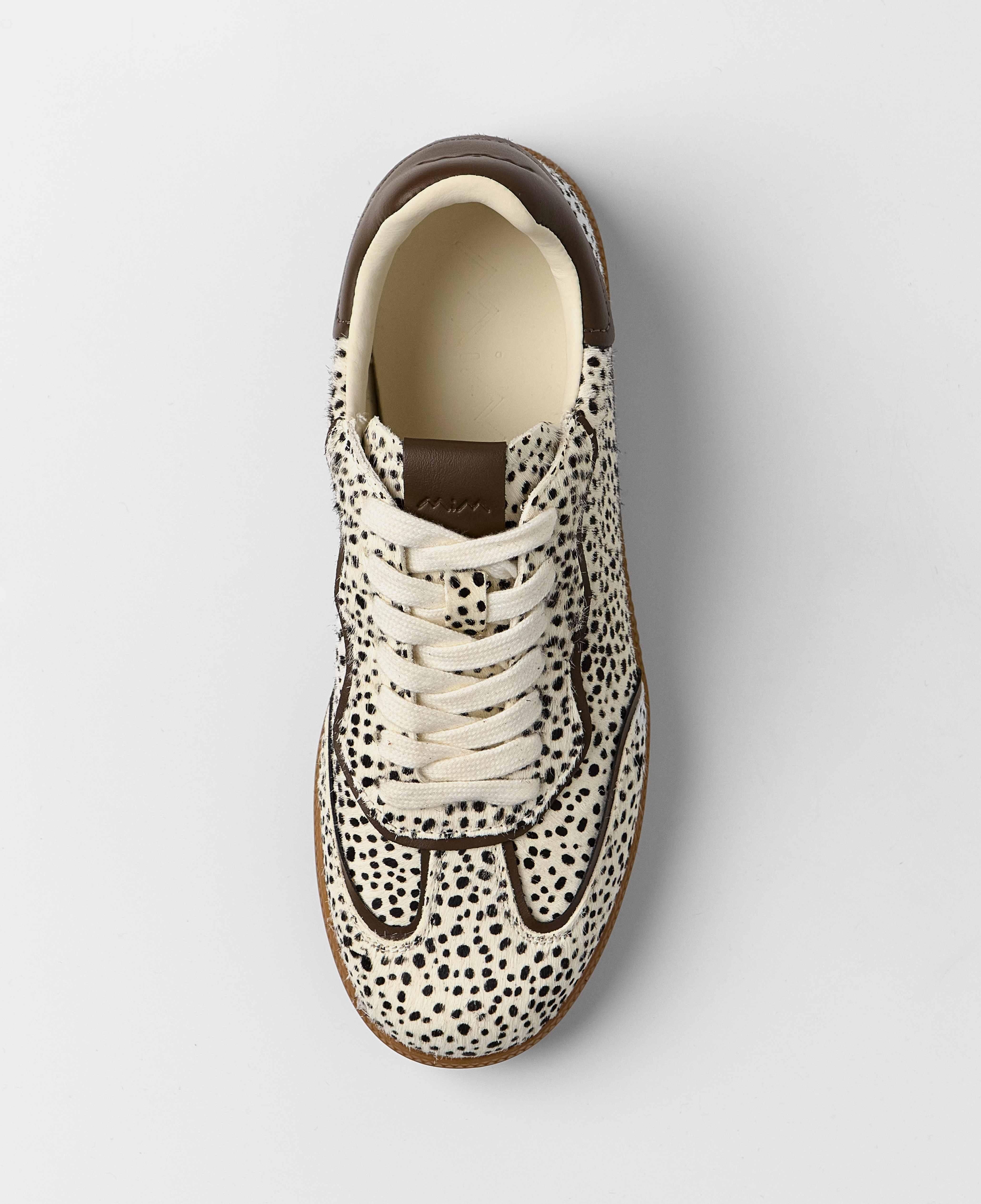 Zapatillas básicas de mujer de cordones animal print - Mim - Natural Natural-4