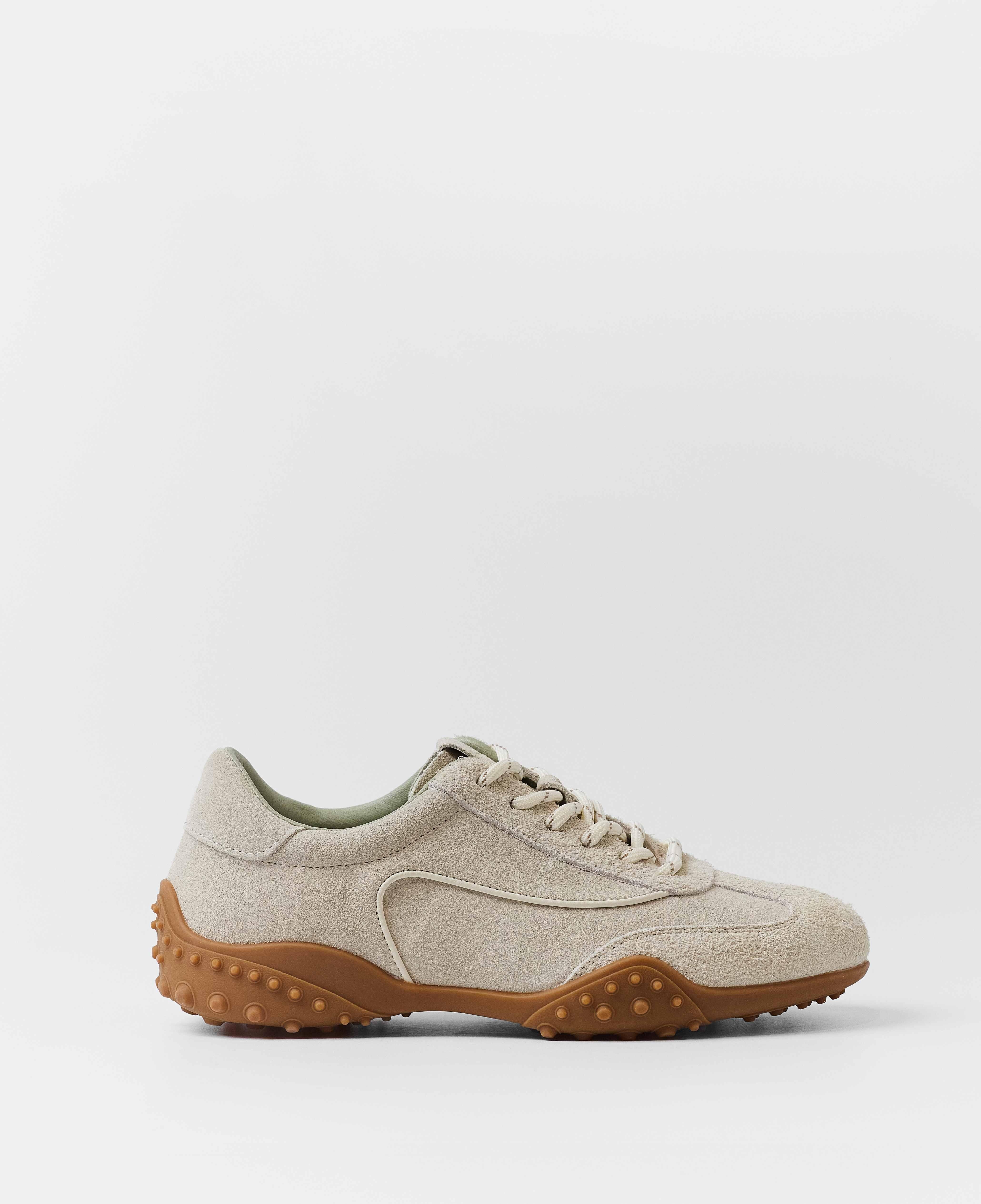 Mim - Zapatillas deportivas de mujer de cordones en ante.