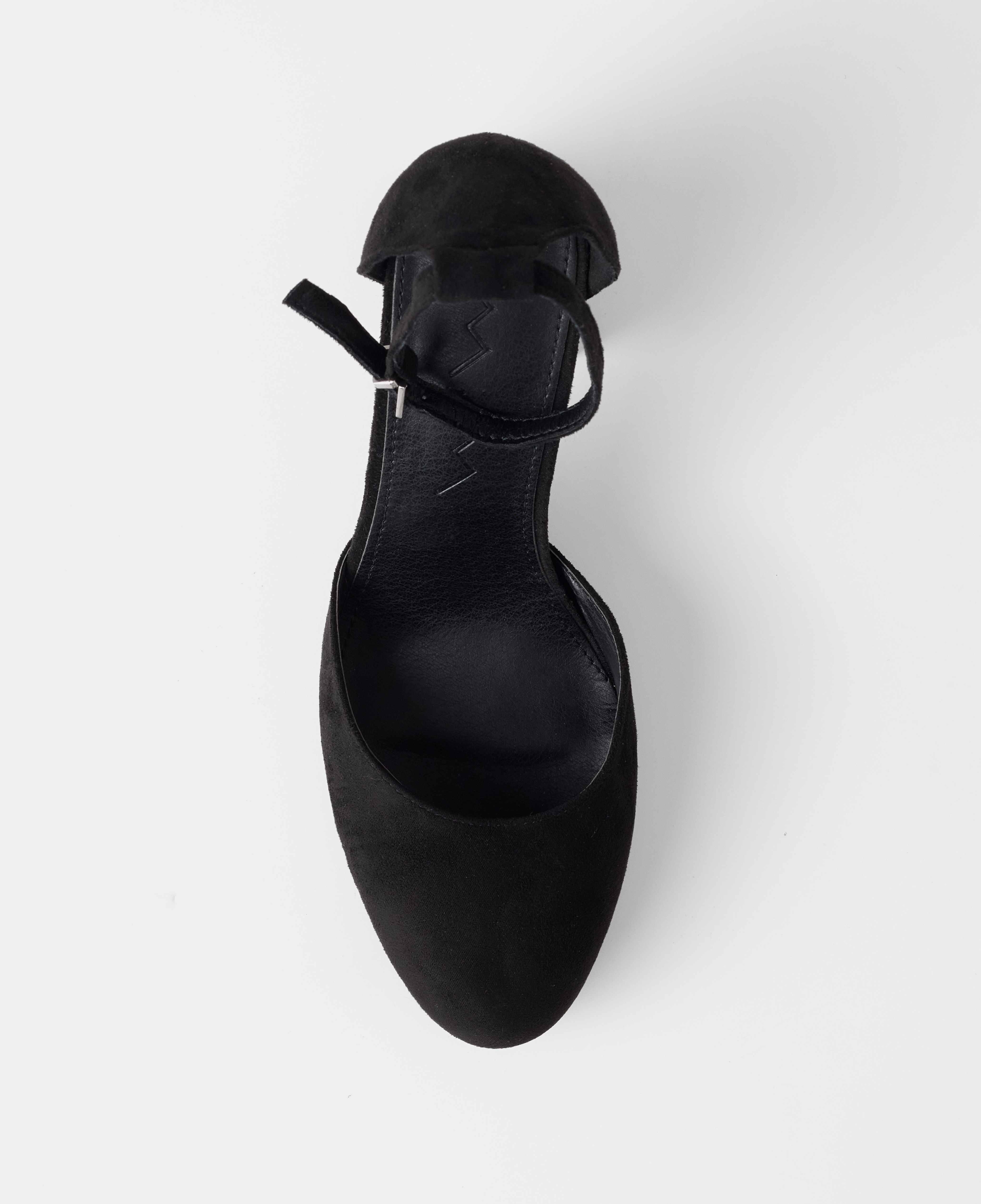 Zapatos de salón cerrados lisos con pulsera de hebilla - Mim - Negro Negro-4