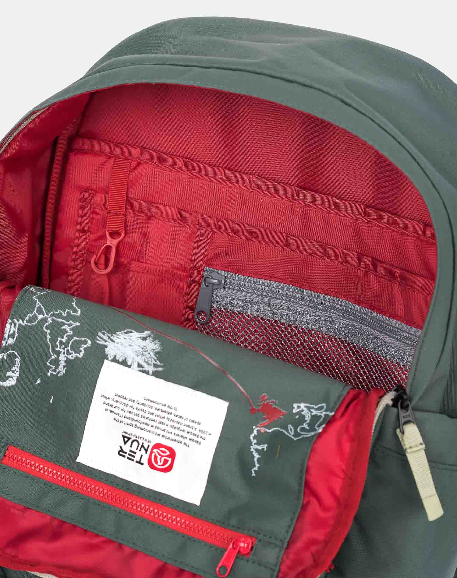 Mochila unisex Red Bay 18 Ternua - Verde oscuro Verde oscuro-3