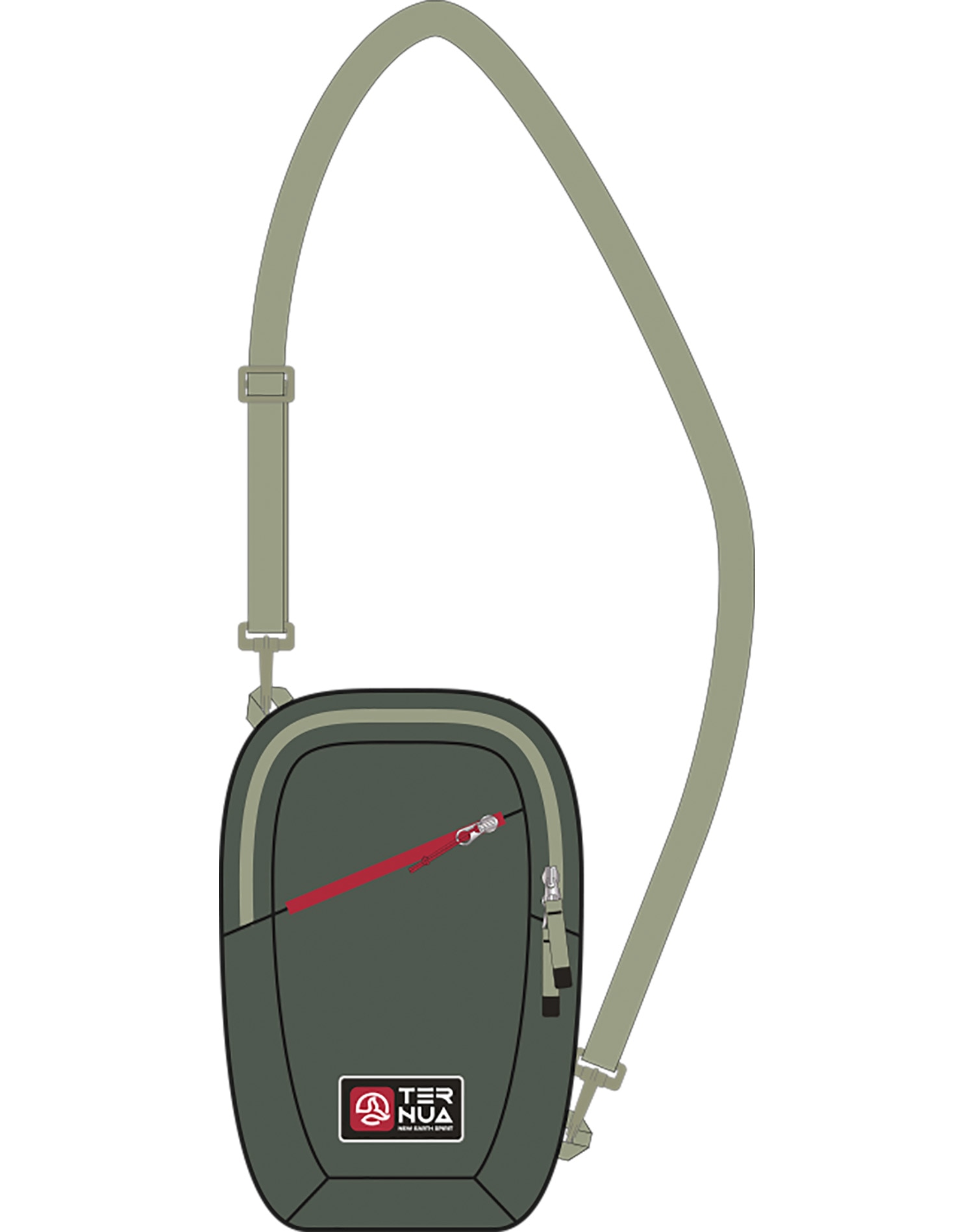 Accesorios unisex De Viaje Red Bay Shoulder Bag Ternua - Verde oscuro Verde oscuro-3