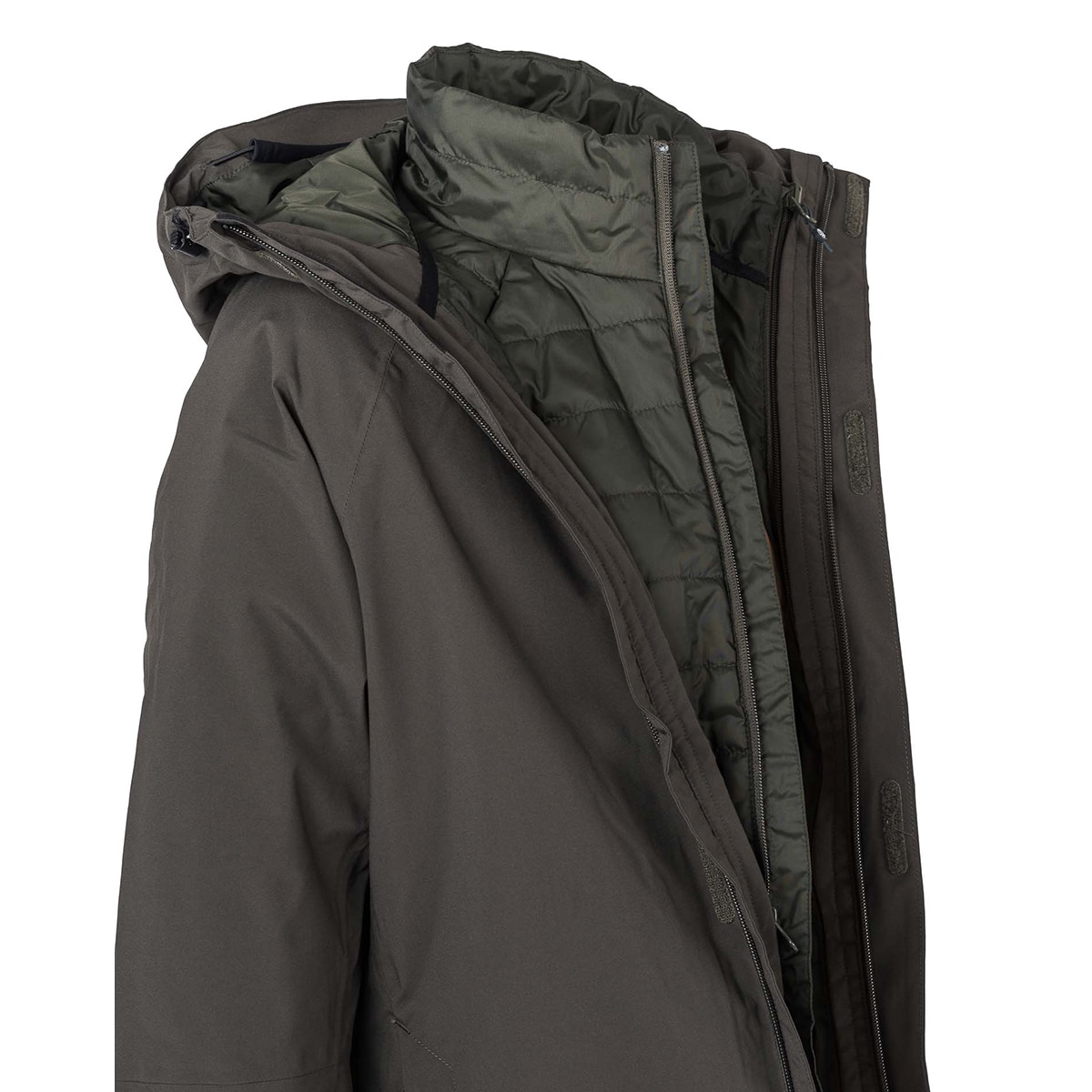 Chaqueta de mujer Keel 3 In 1 Jkt Eww Ternua - Verde Verde-6