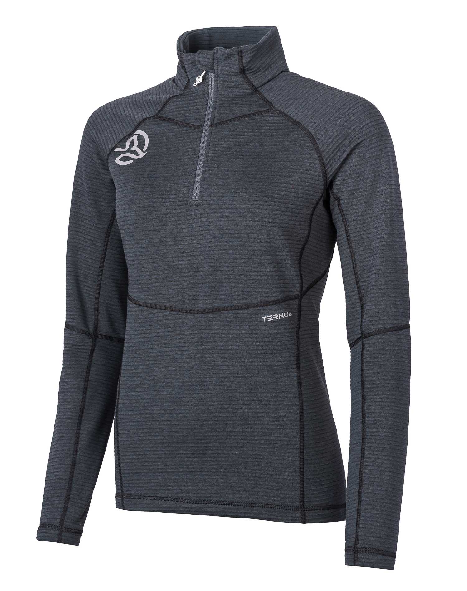 Imagen 0 de Camiseta de mujer Momhill 1/2 Zip W Ternua Gris