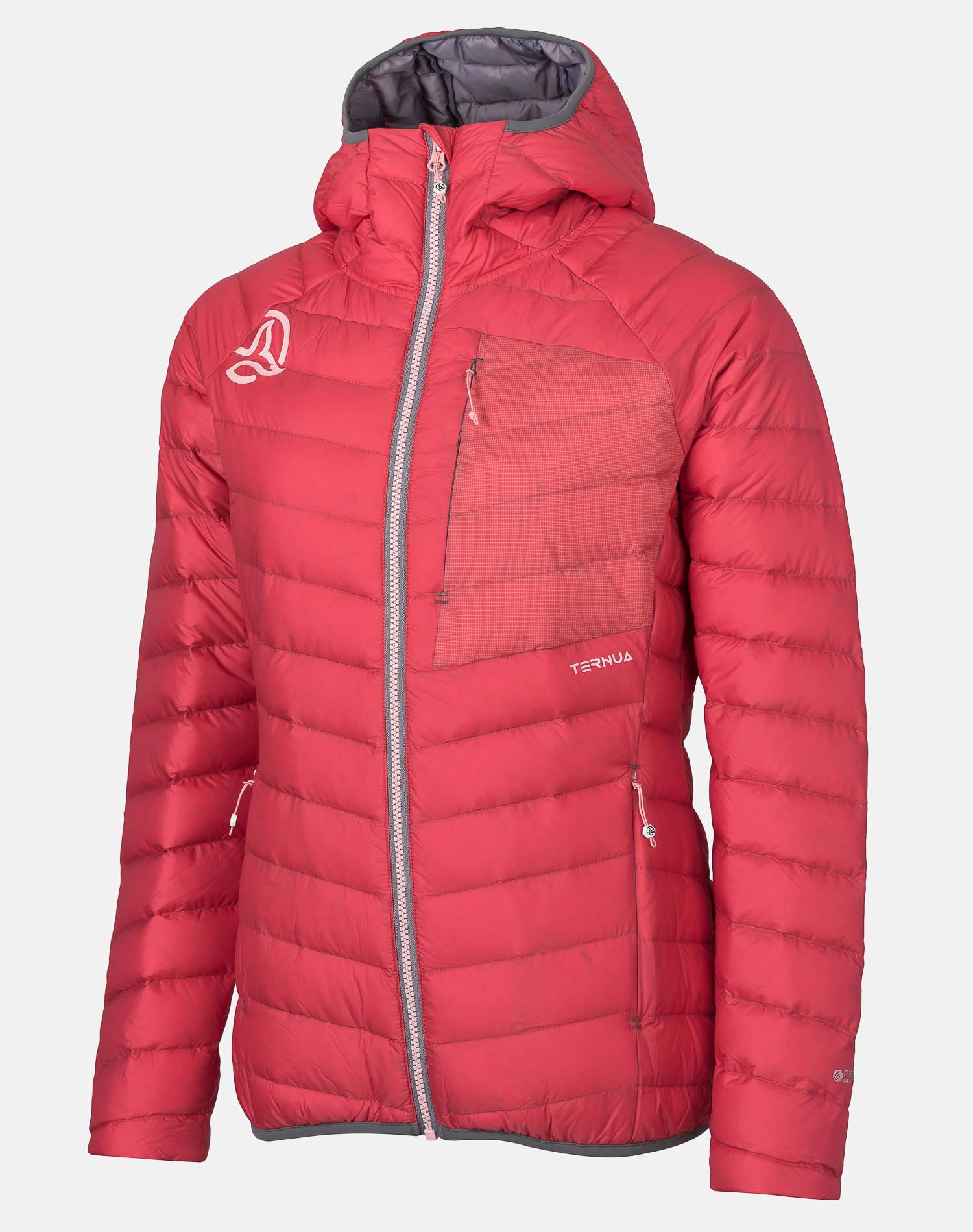 Chaqueta de mujer Vilma Hood Down Jkt W Ternua - Rojo Rojo-1