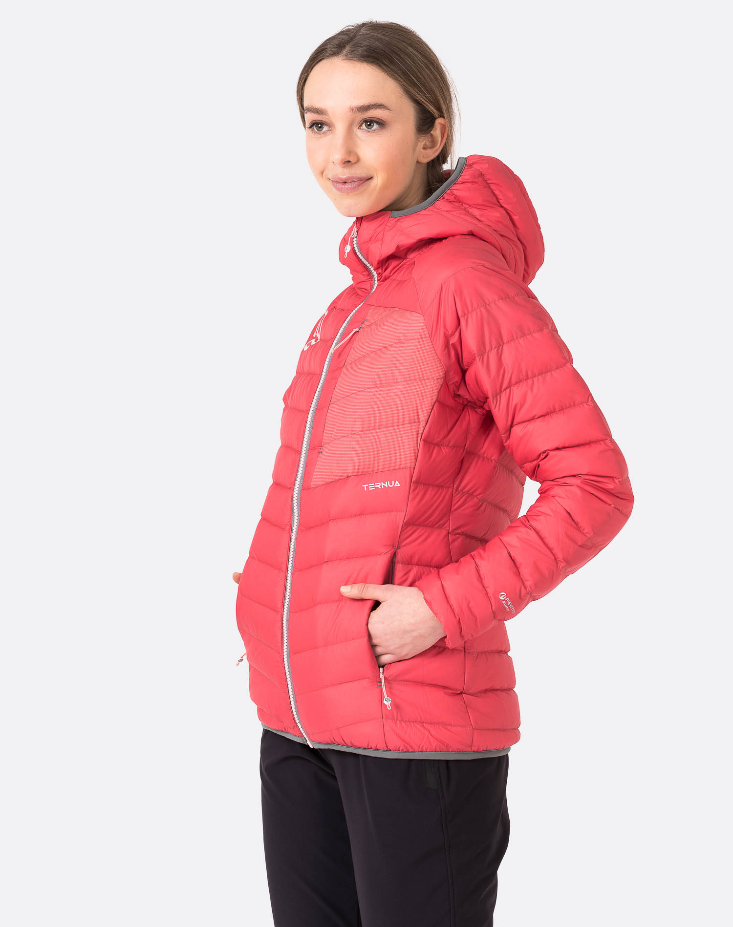 Chaqueta de mujer Vilma Hood Down Jkt W Ternua - Rojo Rojo-4