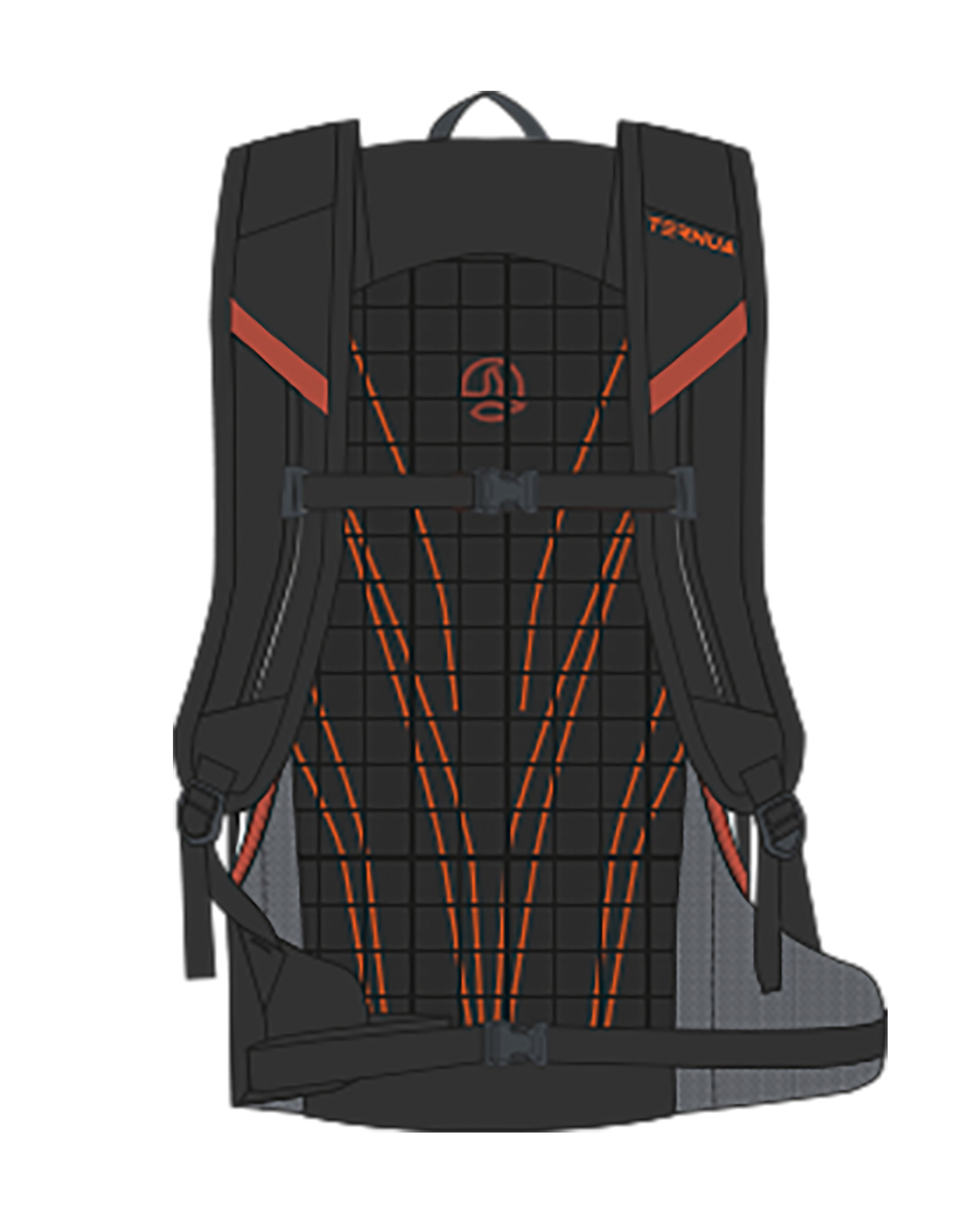 Mochila unisex Vere 25 Ternua - Naranja Naranja-2