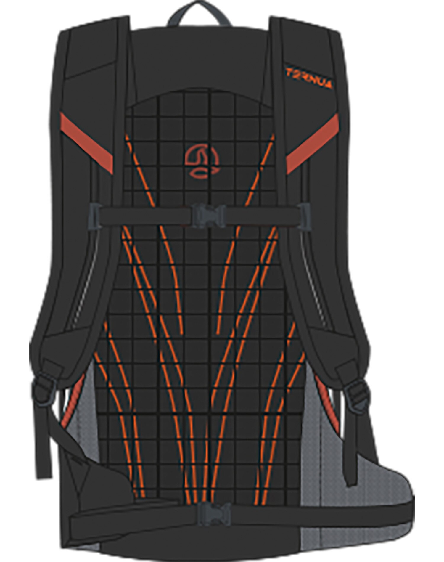 Mochila unisex Vere 25 Ternua - Naranja Naranja-4