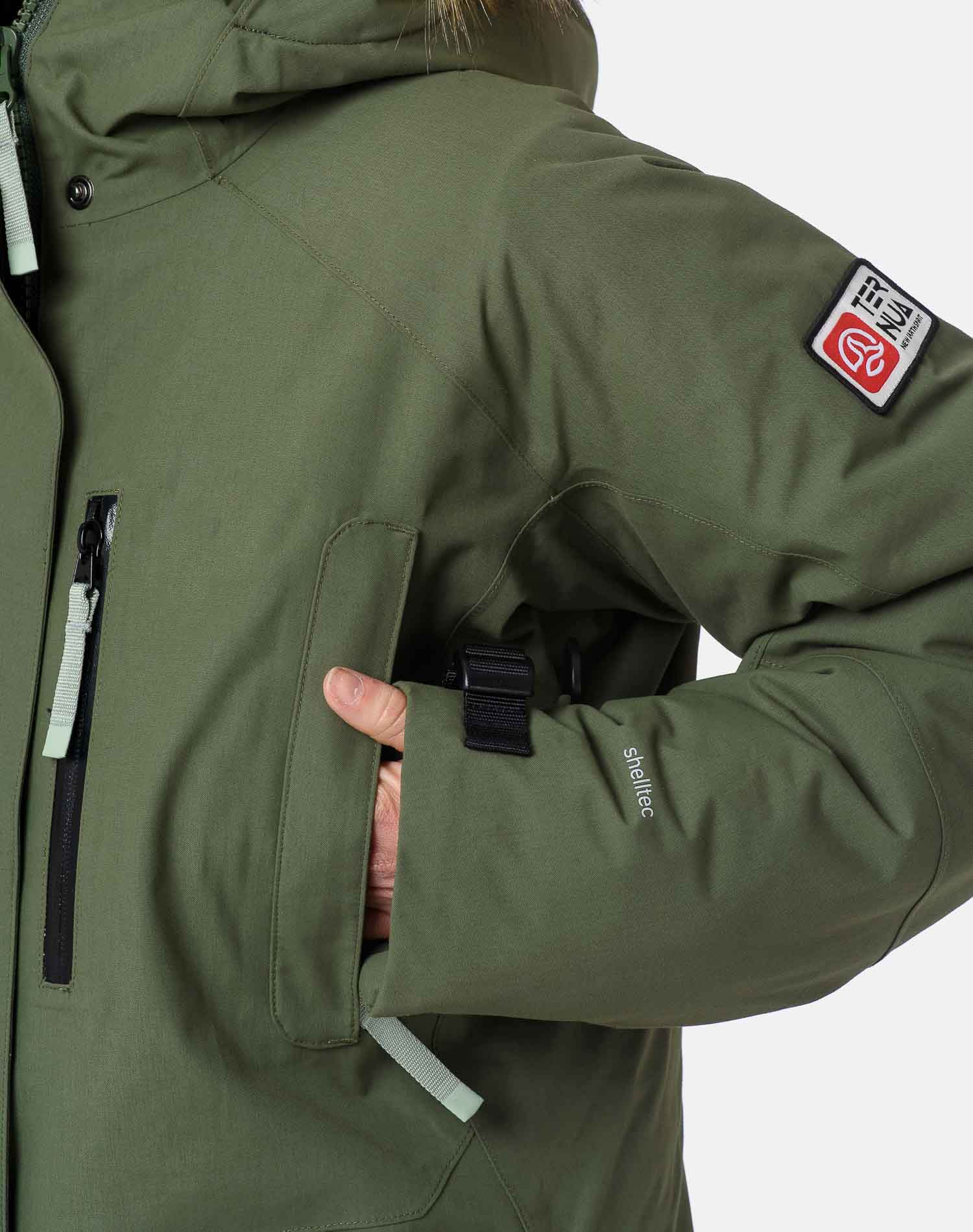 Chaqueta de mujer Nova Terra Jkt W Ternua - Gris Gris-5