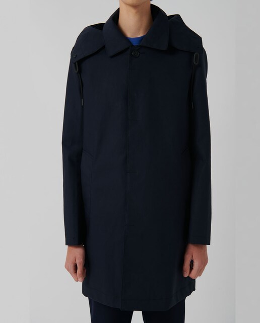 Imagen 0 de Gabardina de hombre con cremallera en azul