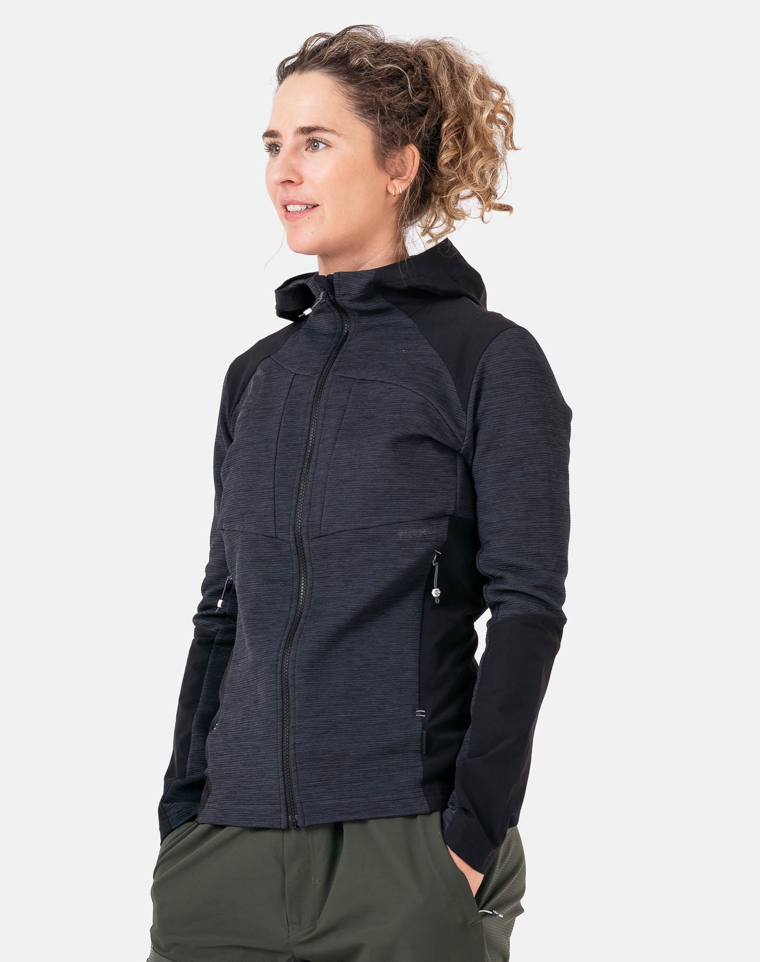 Chaqueta de mujer Tileka Hood Jkt W Ternua - Gris Gris-5