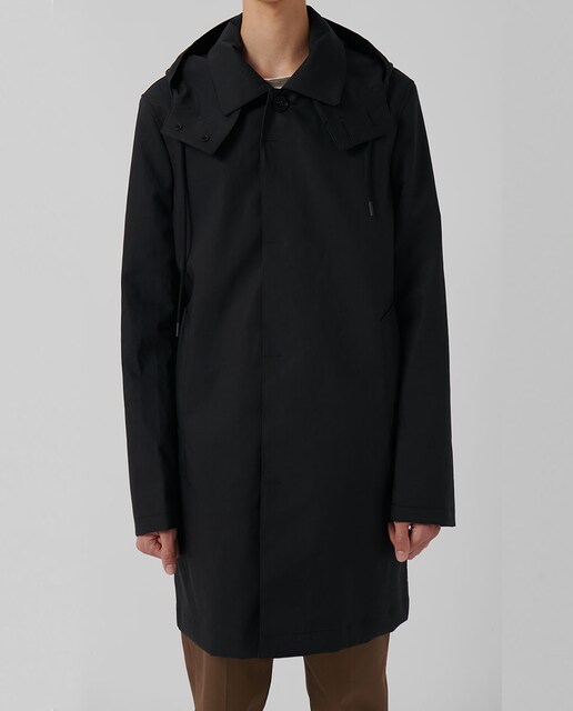 Imagen 0 de Gabardina de hombre con cremallera en negra