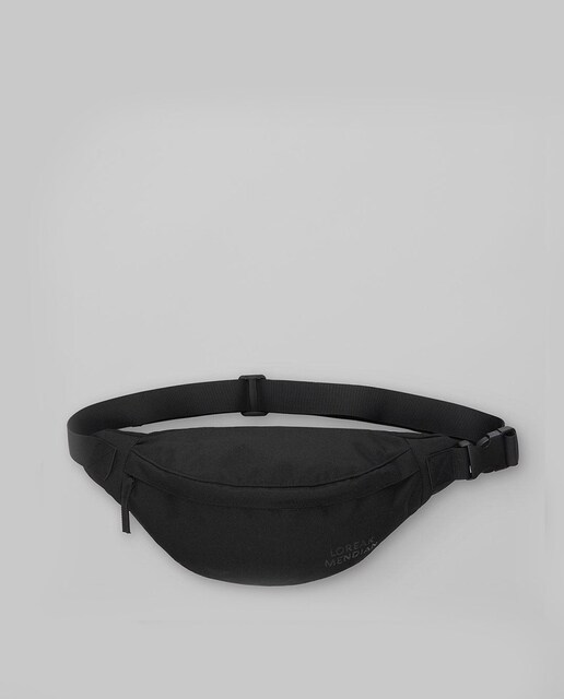 Imagen 0 de Riñonera unisex con cierre de cremallera en negro