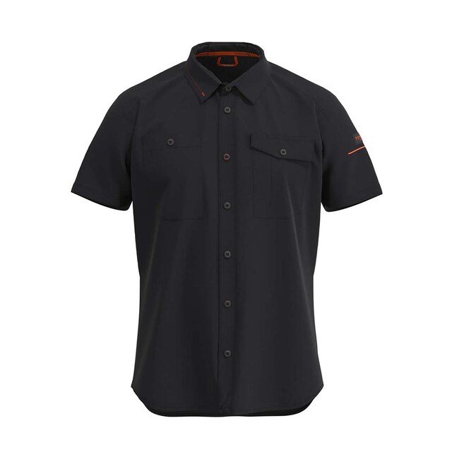 Imagen 0 de Camisa Ega de manga corta Negra para Hombre