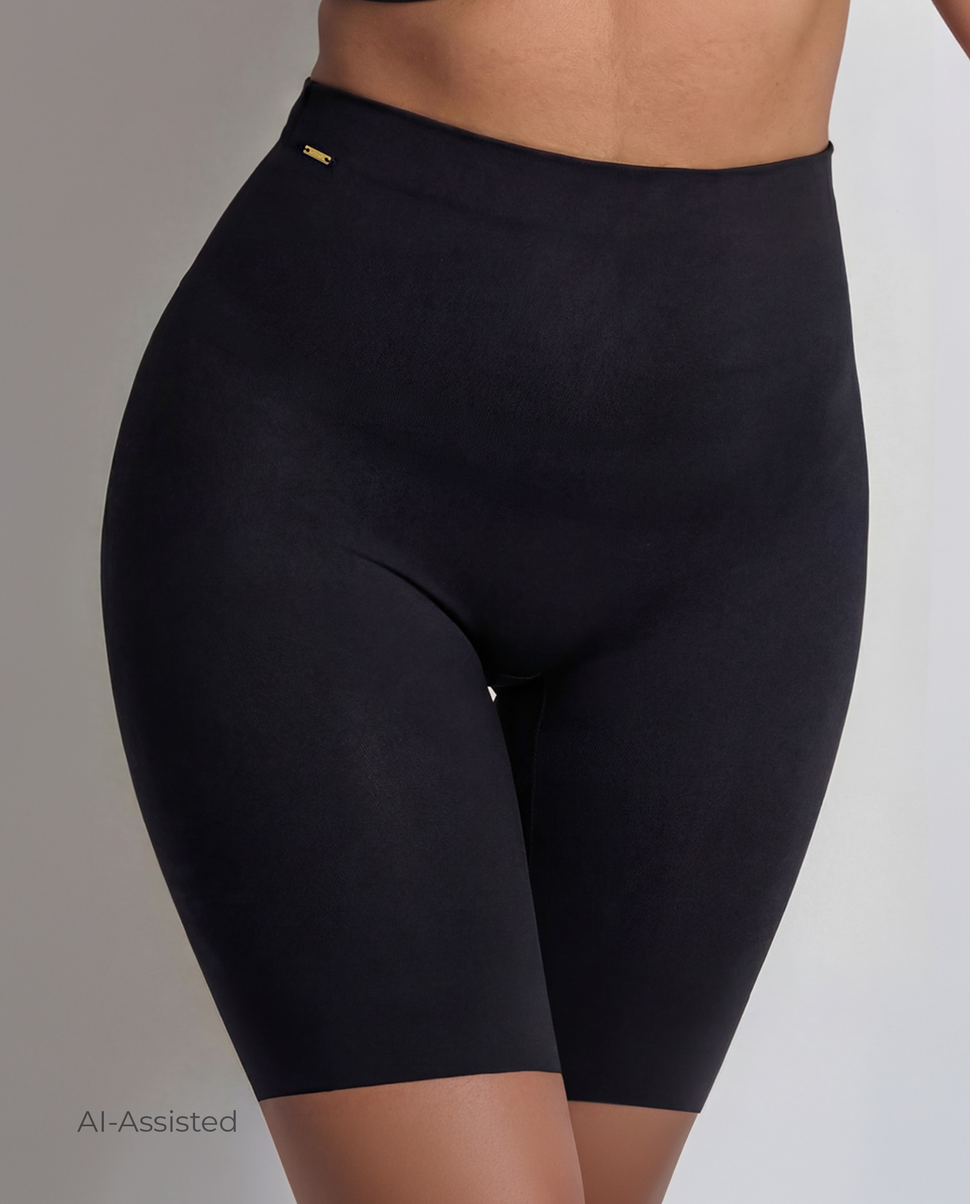 Pantalón faja de mujer cintura muy alta - Selmark - Negro Negro-1