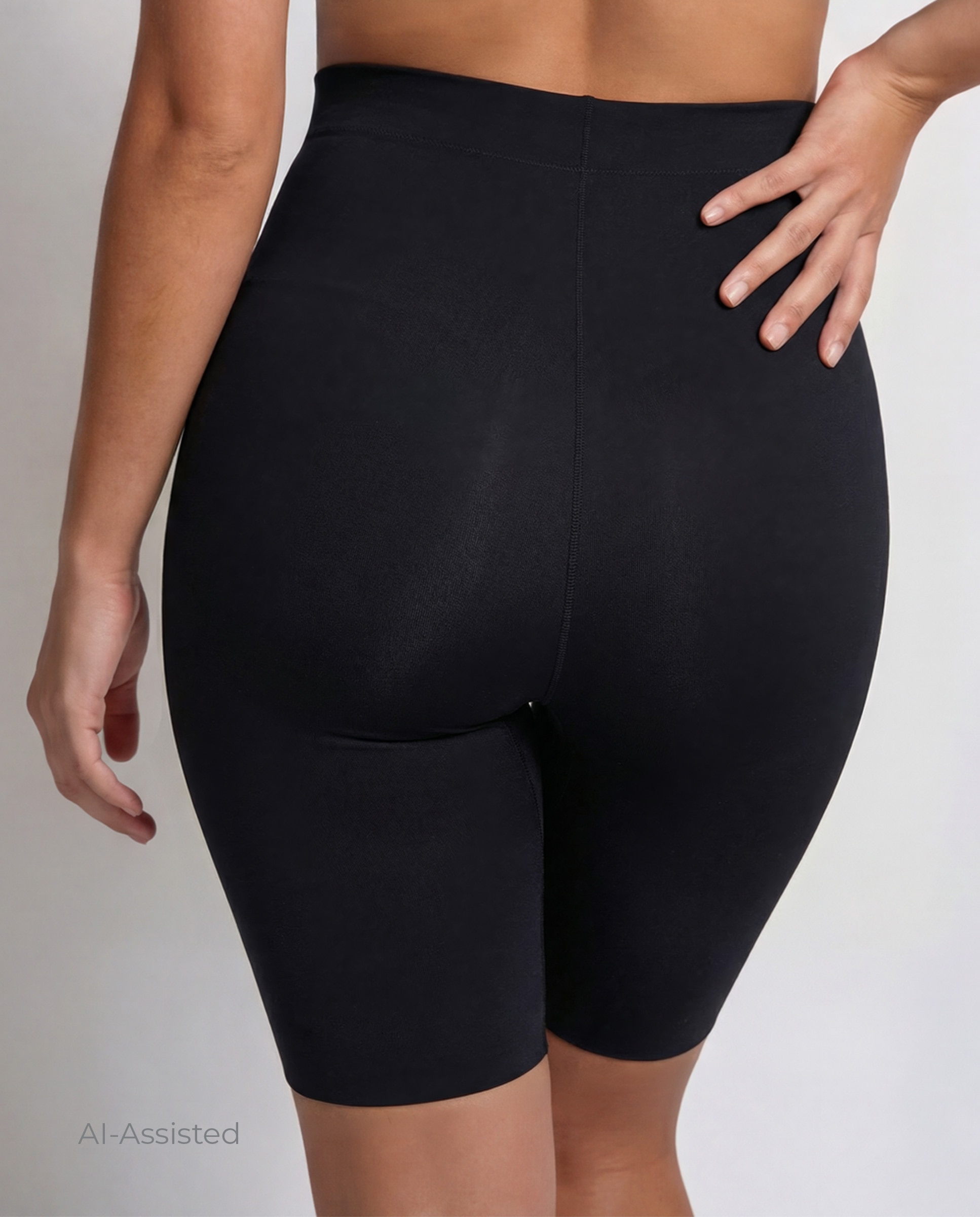 Pantalón faja de mujer cintura muy alta - Selmark - Negro Negro-2