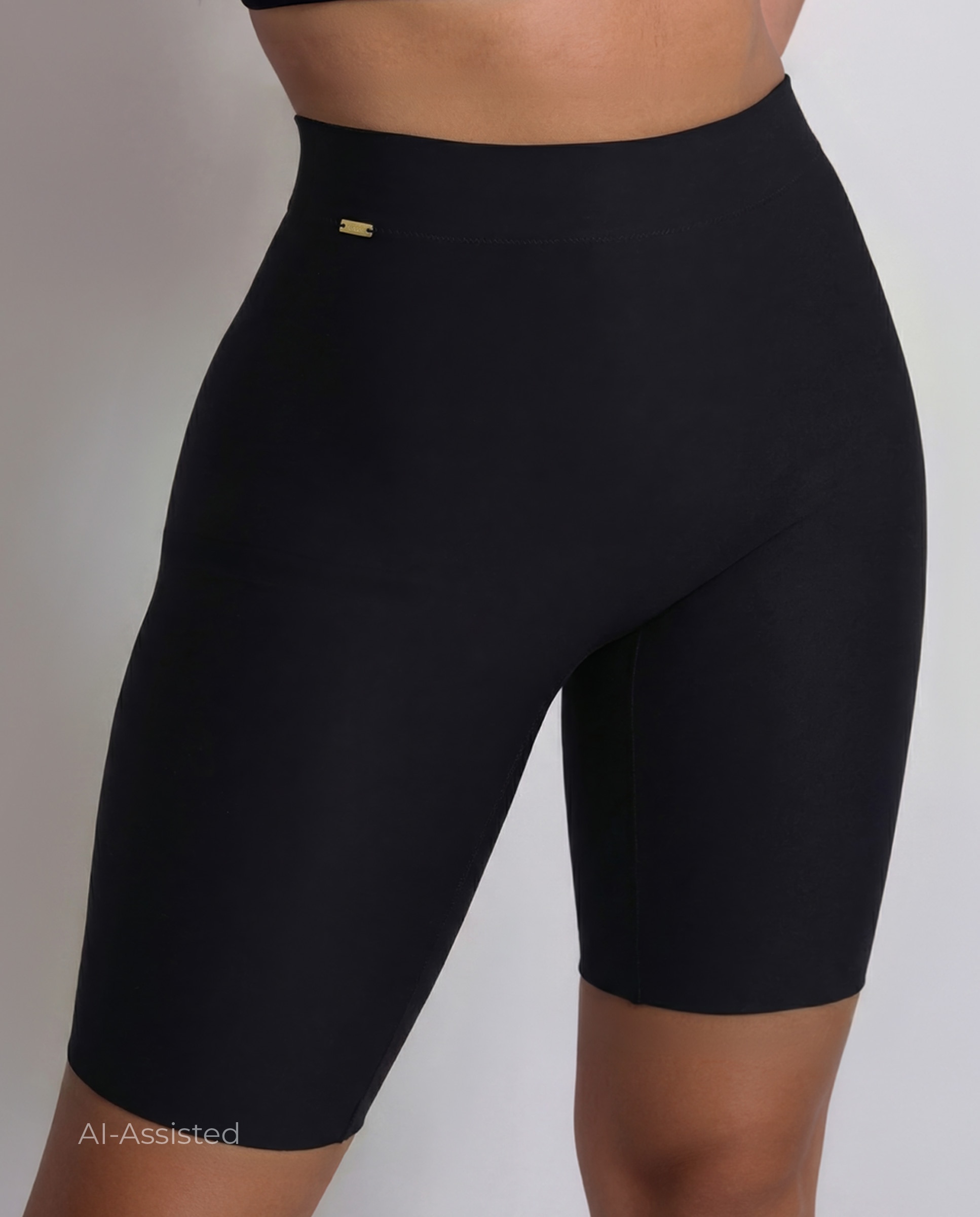 Pantalón faja de mujer cintura muy alta - Selmark - Negro Negro-6