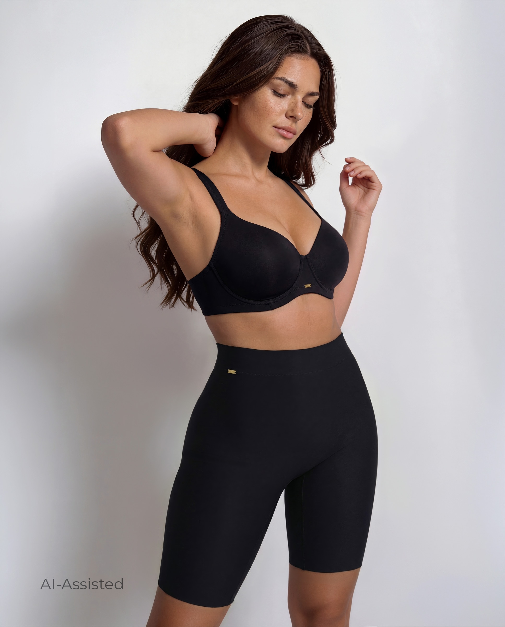 Sujetadores sin aro de mujer con foam envolvente - Selmark - Negro Negro-3