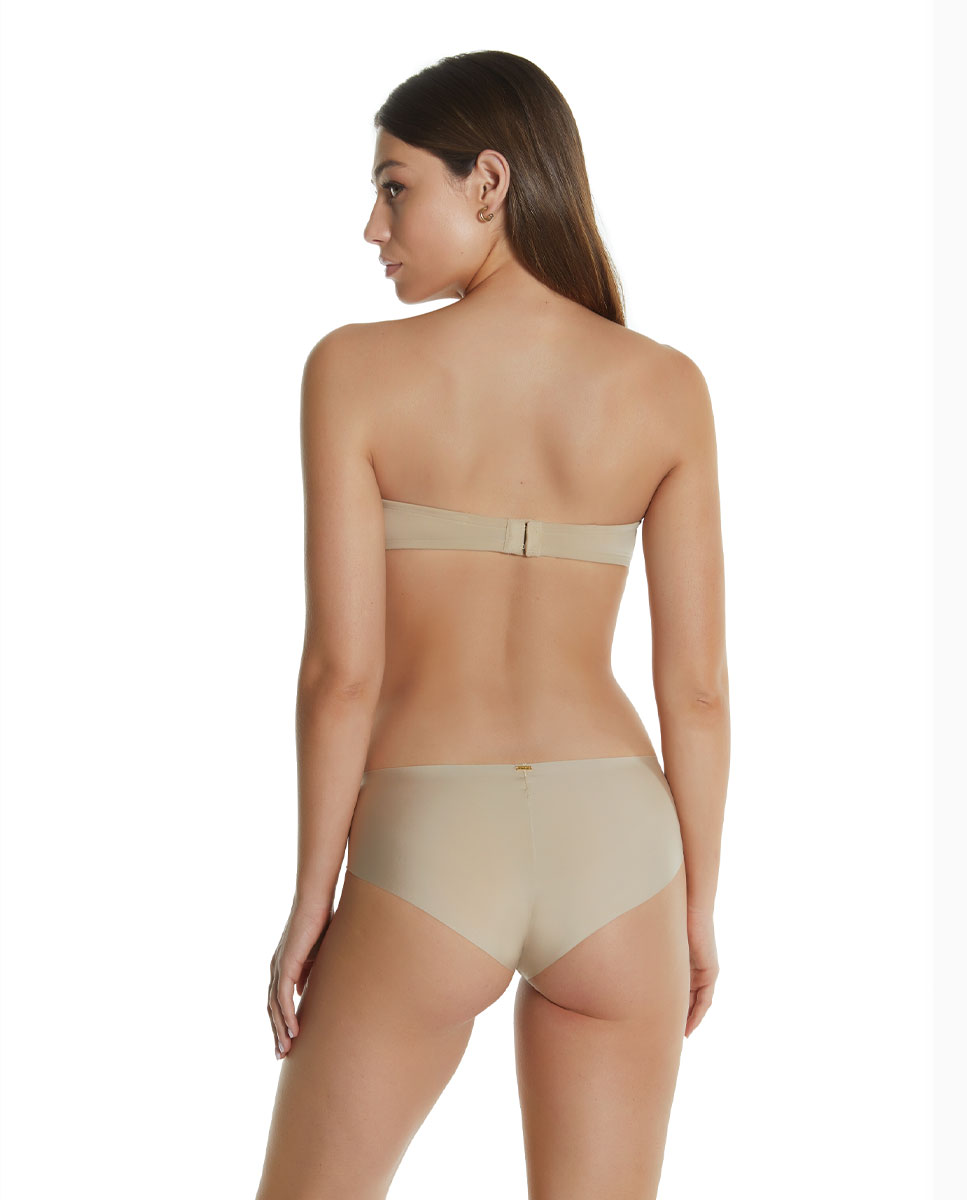 Sujetadores push up strapless de mujer con doble push up escote profundo - Selmark - Piel Piel-4