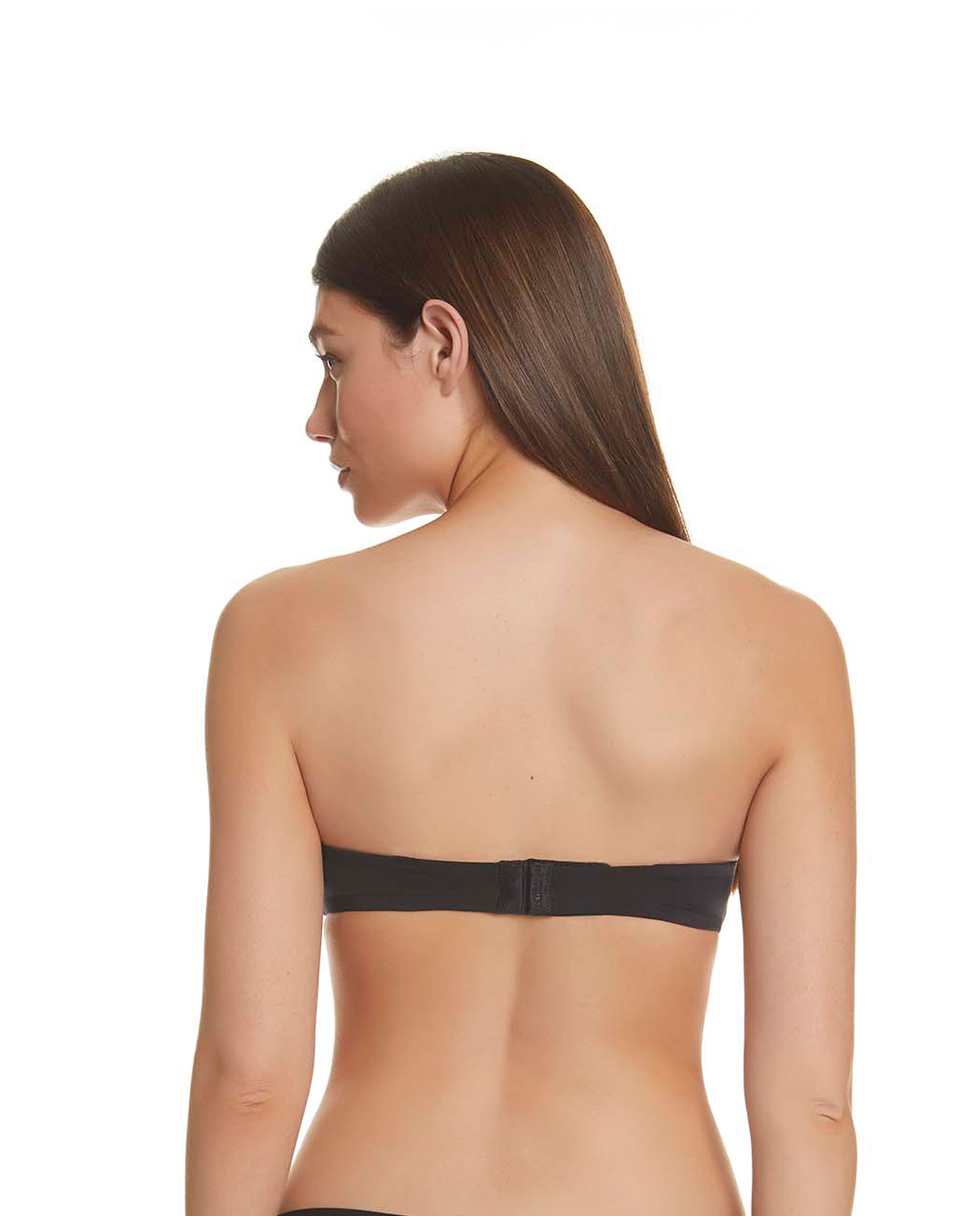 Sujetadores push up strapless de mujer escotados - Selmark - Negro Negro-2