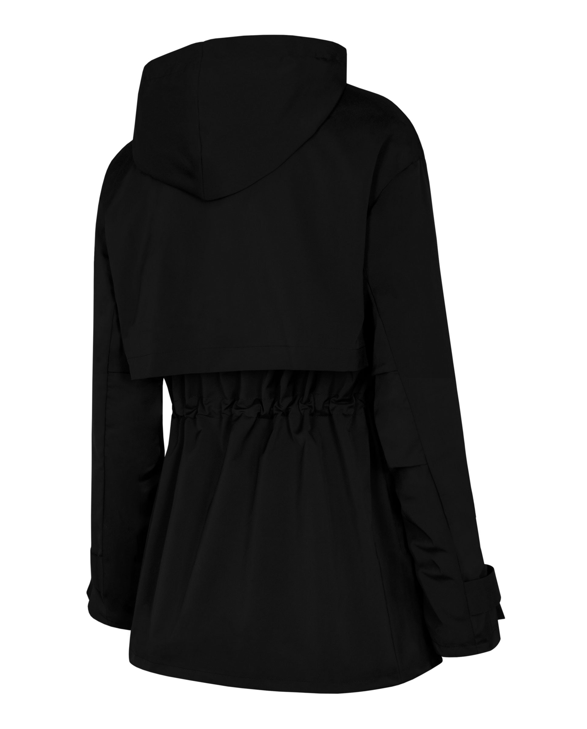 Chaqueta de mujer, con capucha, cintura ajustable - Selmark - Negro Negro-8