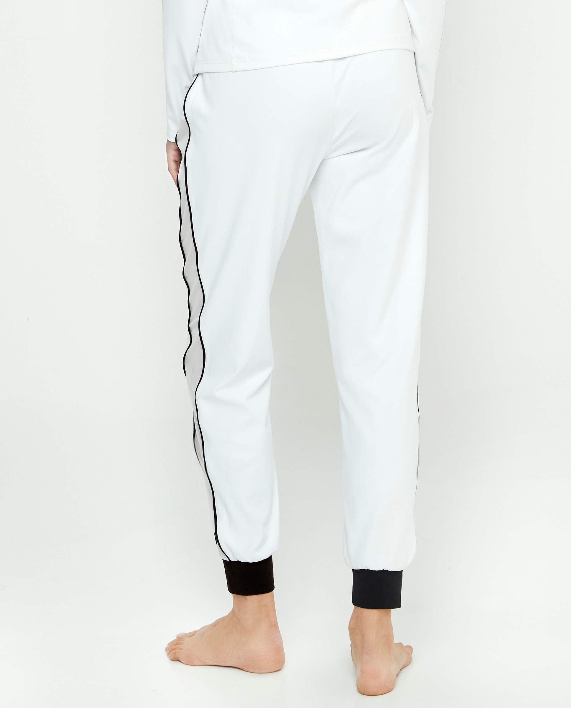 Legging deportivo de mujer, jogger - Selmark - Blanco / Negro Blanco / Negro-2