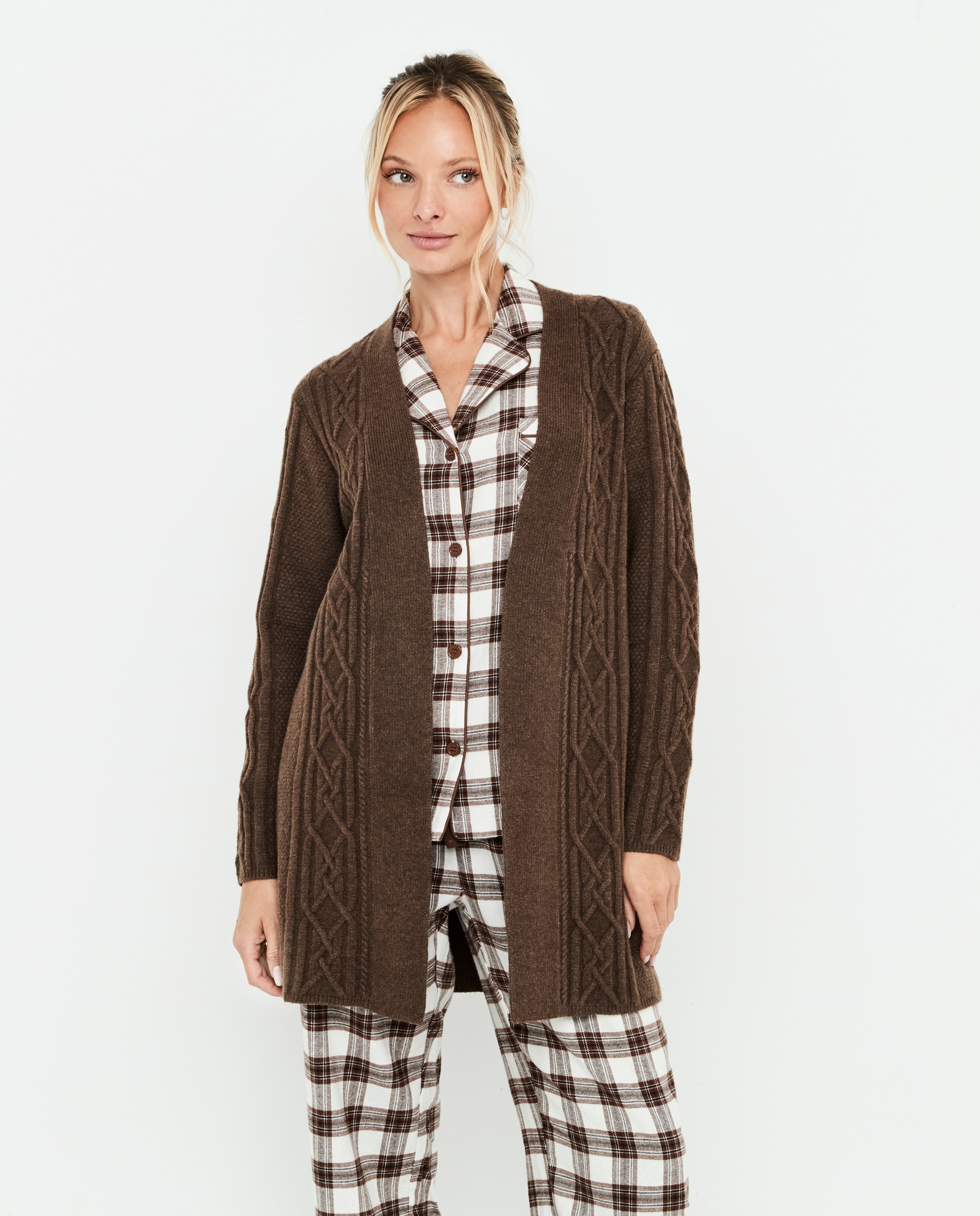 Chaqueta ochos de mujer - Selmark - Marrón chocolate Marrón chocolate-1