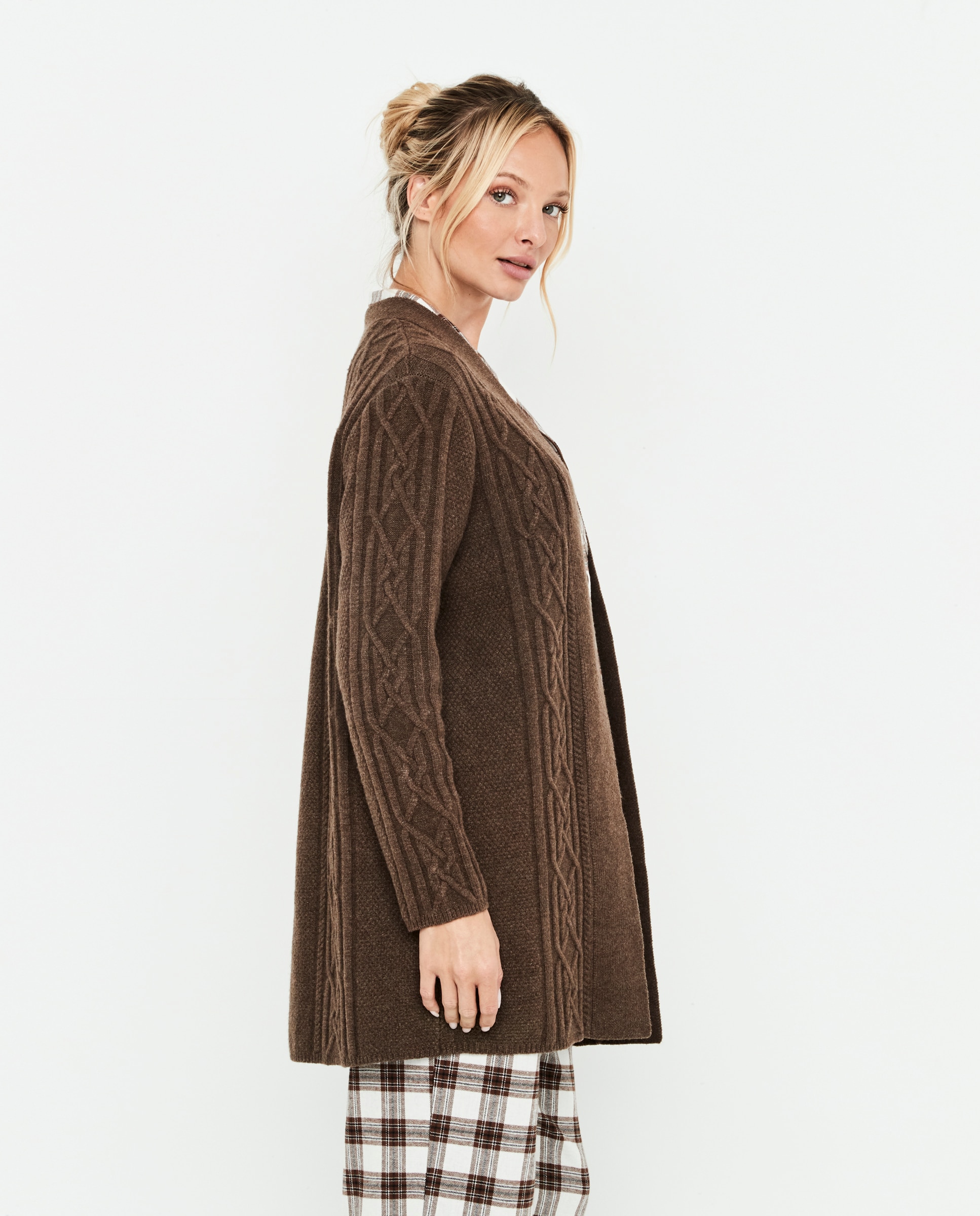 Chaqueta ochos de mujer - Selmark - Marrón chocolate Marrón chocolate-3