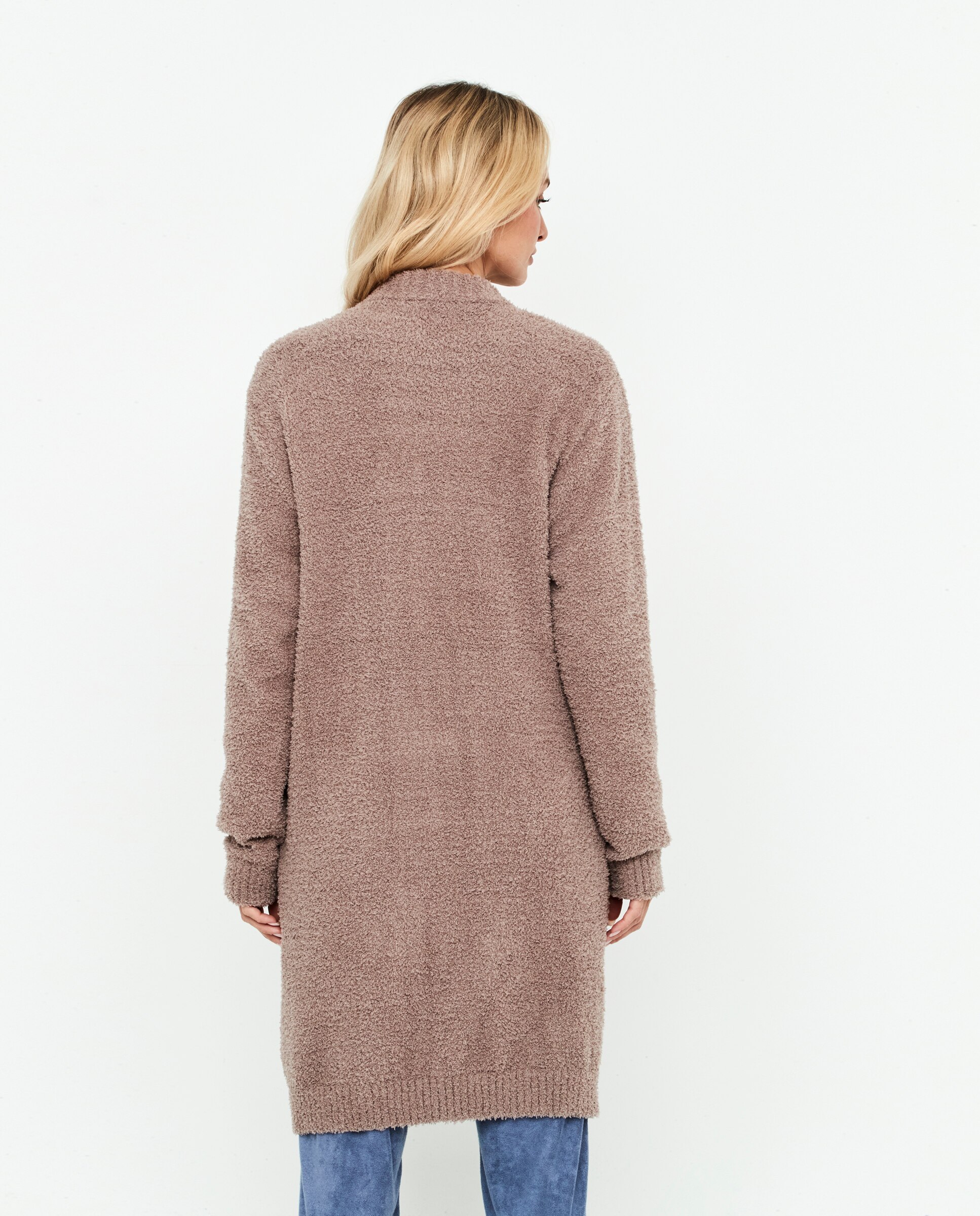 Chaqueta de mujer, larga con cremallera - Selmark - Tostado Tostado-2