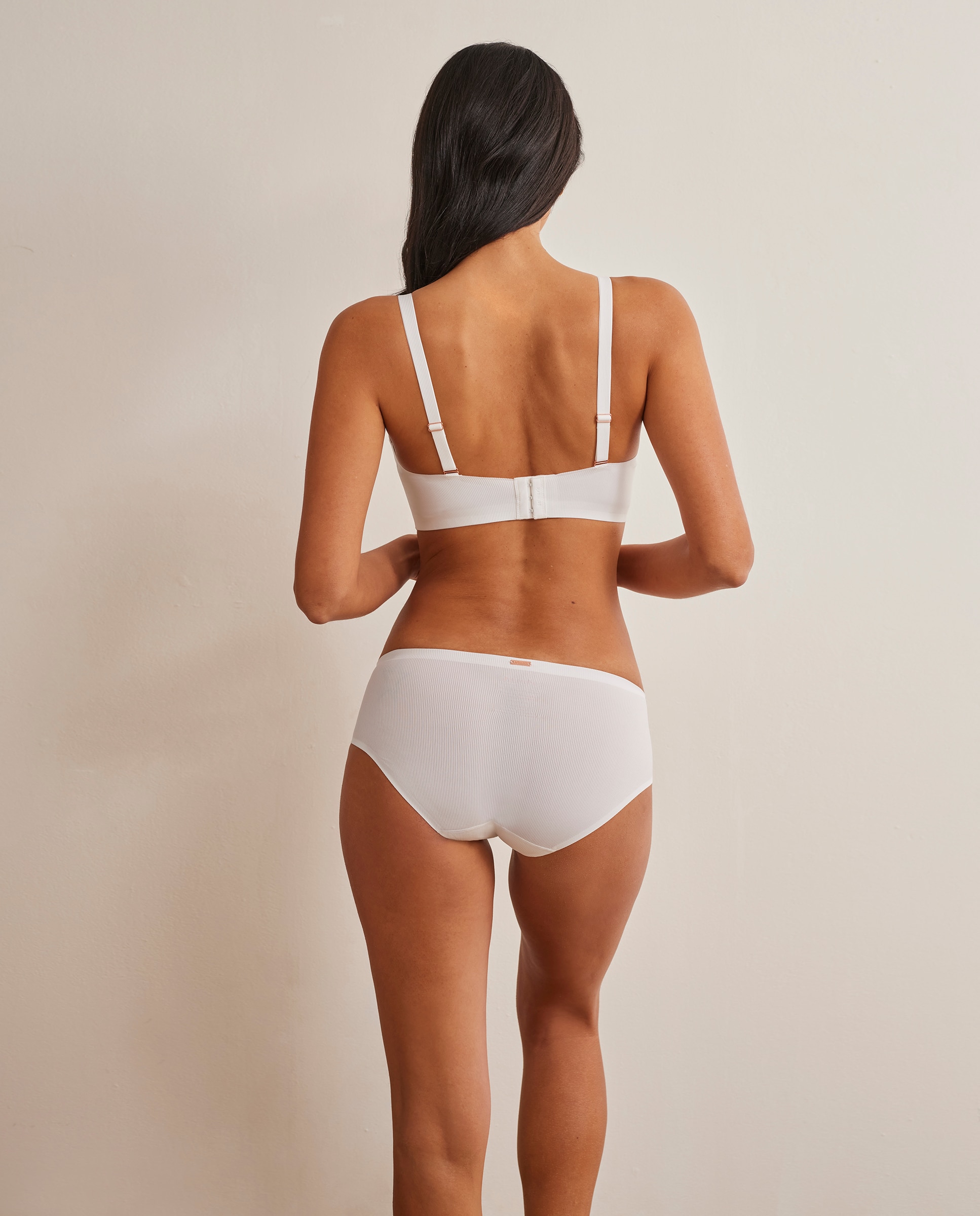 Braga bikini clásica - Selmark - Blanco Blanco-4