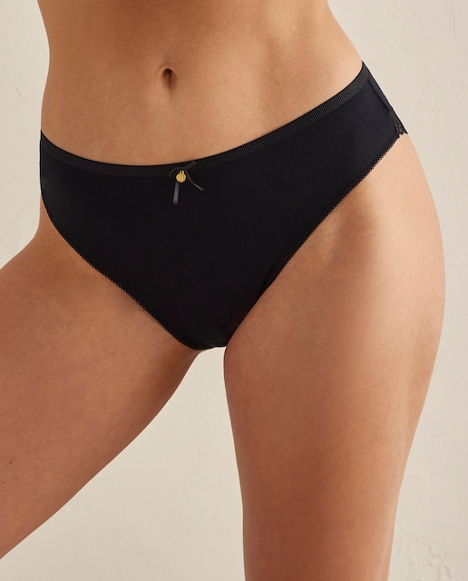 Imagen 0 de Pack de 2 bragaa bikini básicas de algodón y encaje