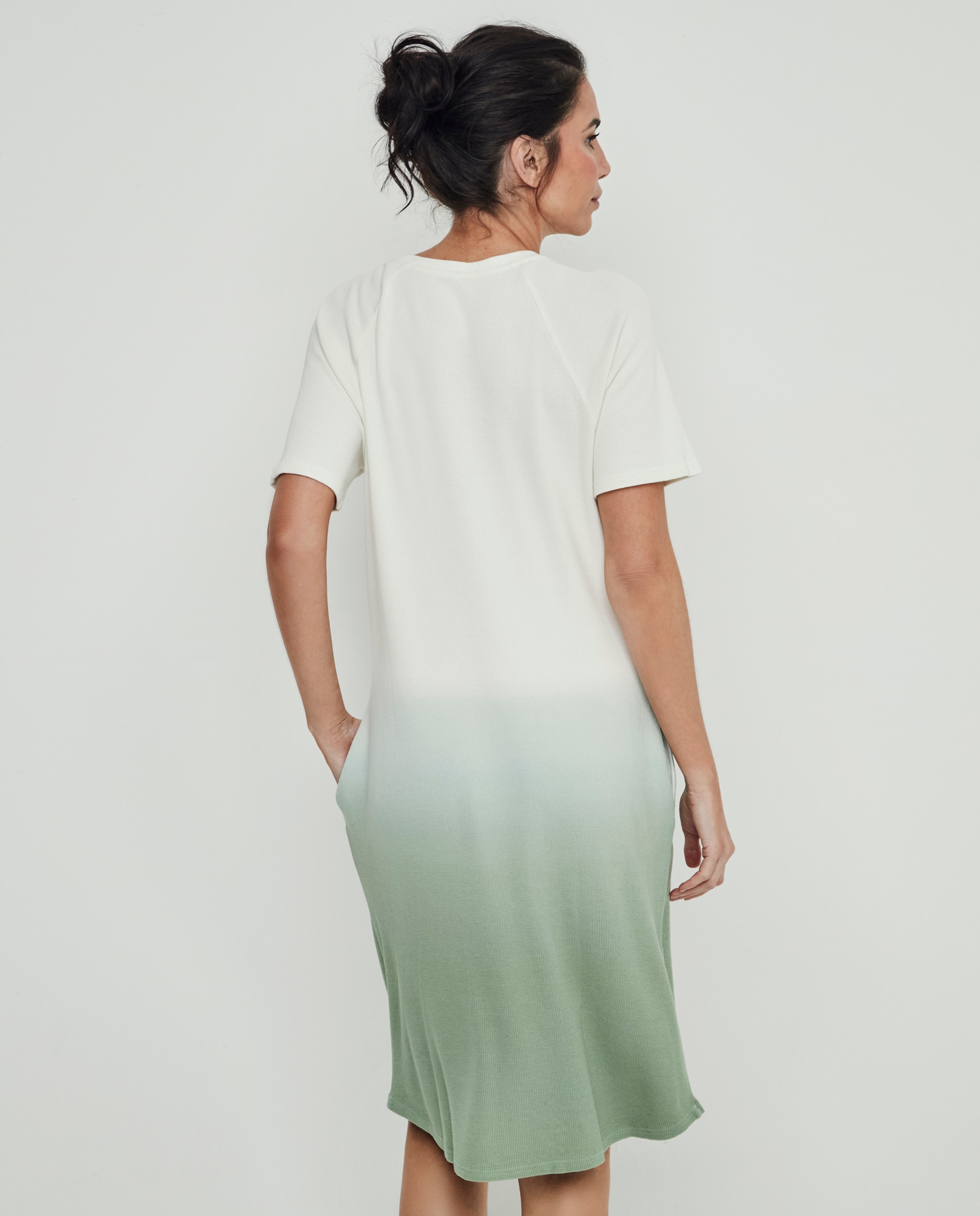 Camisón corto de mujer - Selmark - Verde claro Verde claro-2