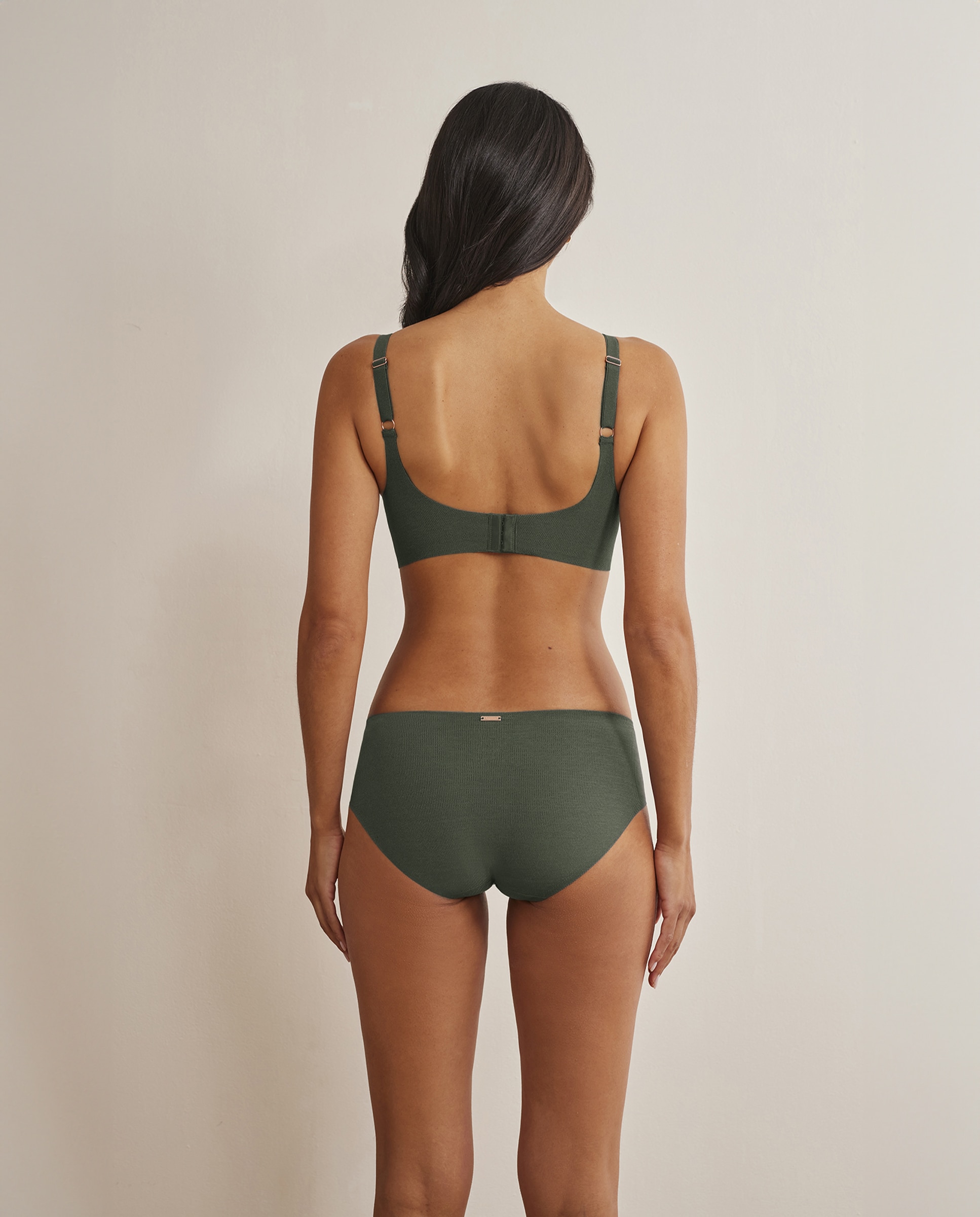 Braga bikini clásica - Selmark - Kaki Kaki-4
