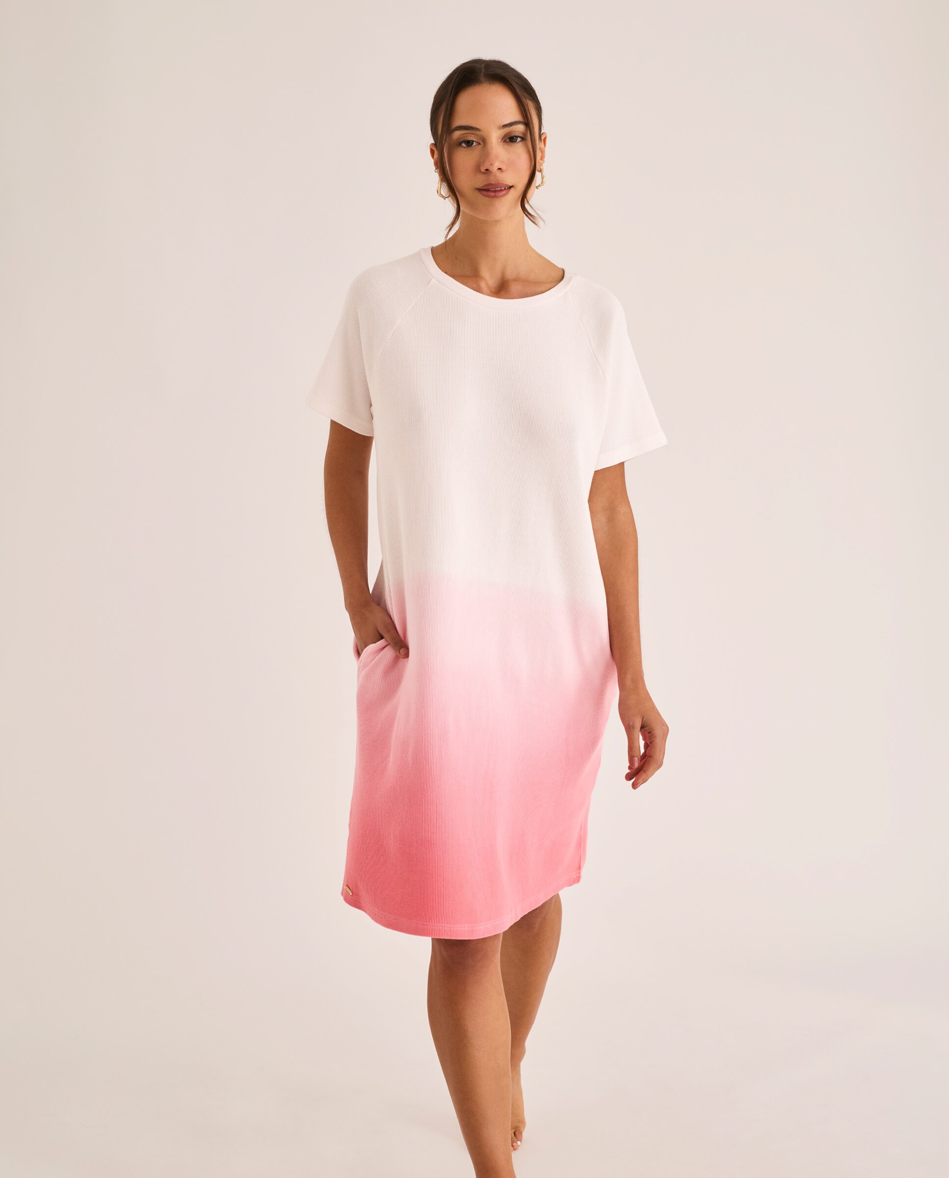 Camisón corto de mujer - Selmark - Coral Coral-1