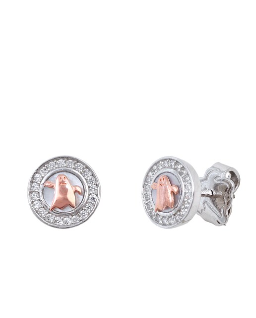 Imagen 0 de Pendientes Clarity Ghost de plata y circonitas