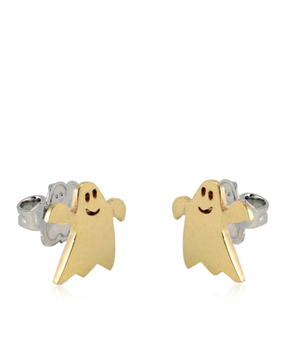Imagen 0 de Pendientes clarity ghost happy maxi oro amarillo ghost liso Dorado