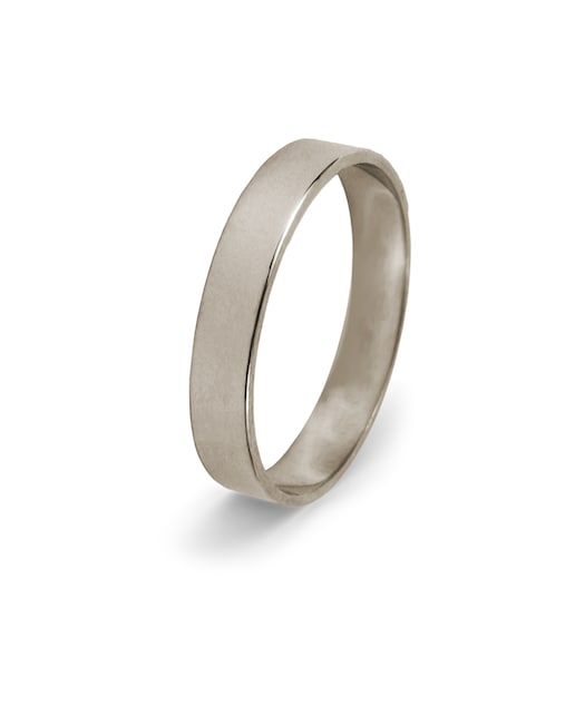 Imagen 0 de Alianza plana 3mm en oro blanco