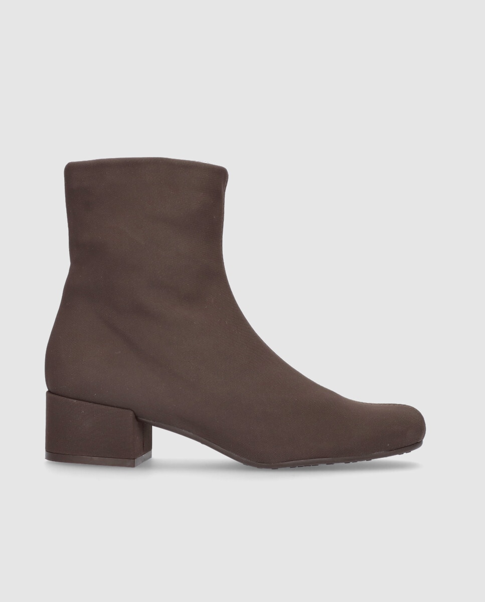 Botines básicos Milan de mujer en tela elástica resistente al agua - Mascaró - Marrón oscuro Marrón oscuro-1