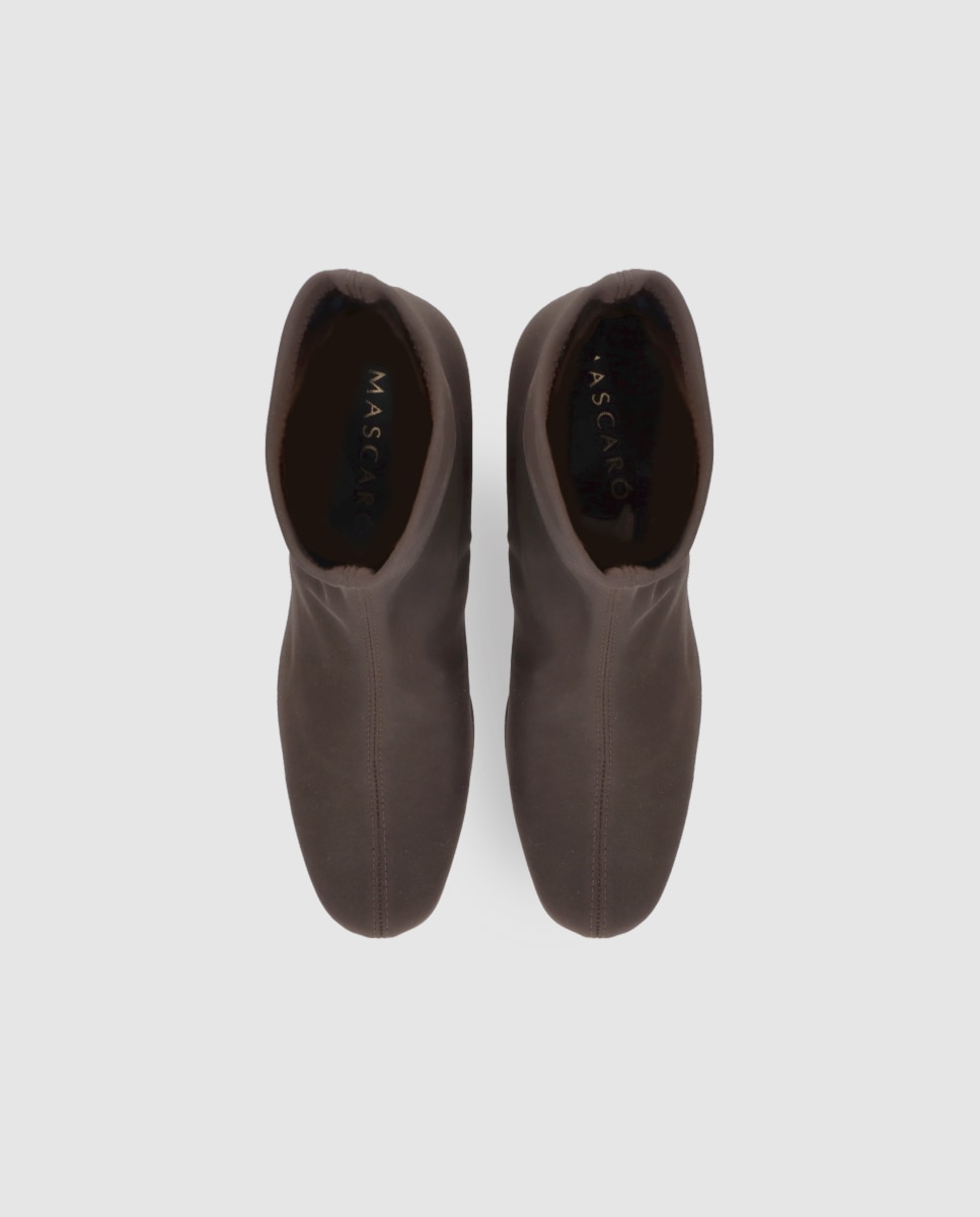 Botines básicos Milan de mujer en tela elástica resistente al agua - Mascaró - Marrón oscuro Marrón oscuro-2