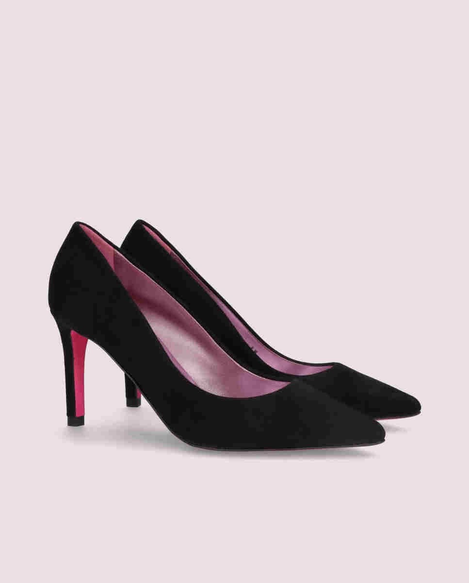 Zapatos de salón renata de mujer en ante suave - Mascaró - Negro Negro-3