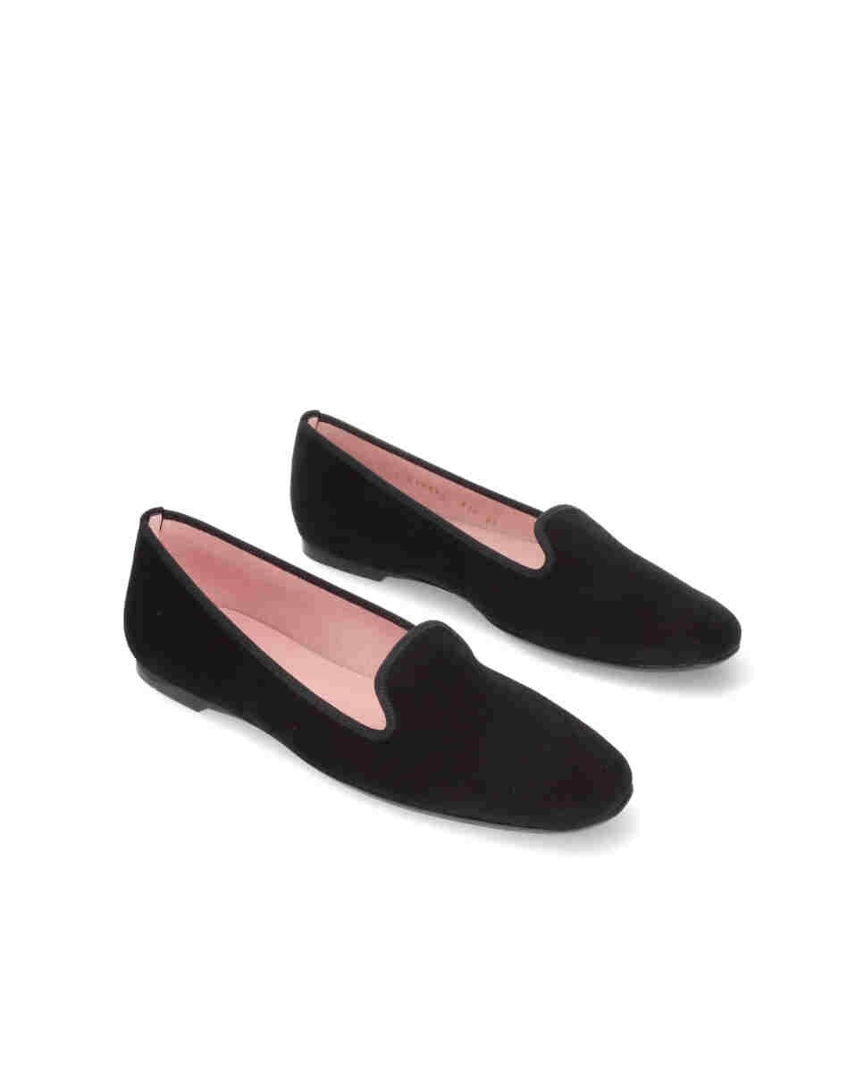 Imagen 3 de Zueco plano de mujer en ante suave - Pretty Ballerinas - Negro Negro