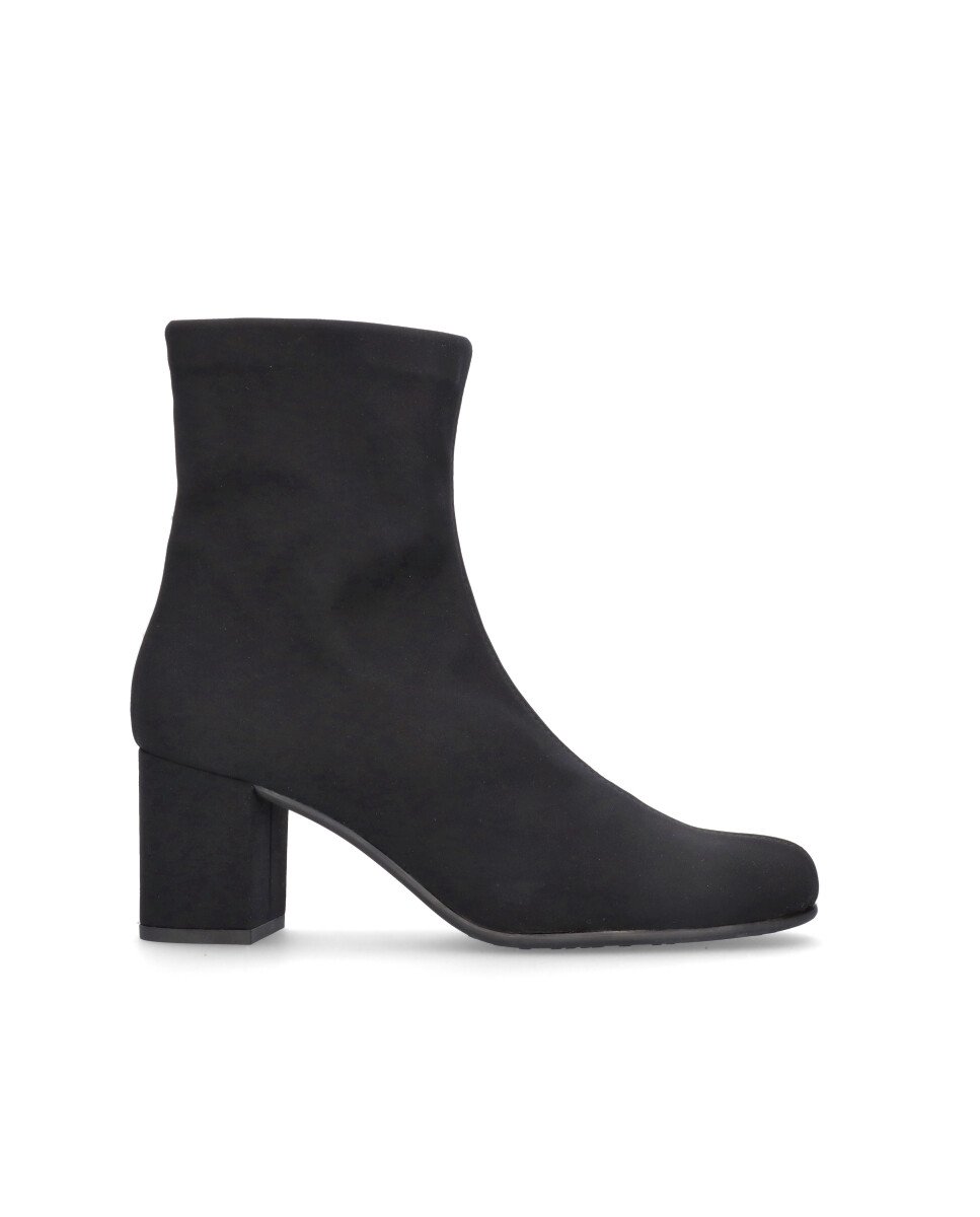 Botines básicos bologna de mujer en tela elástica resistente al agua - Mascaró - Negro Negro-1